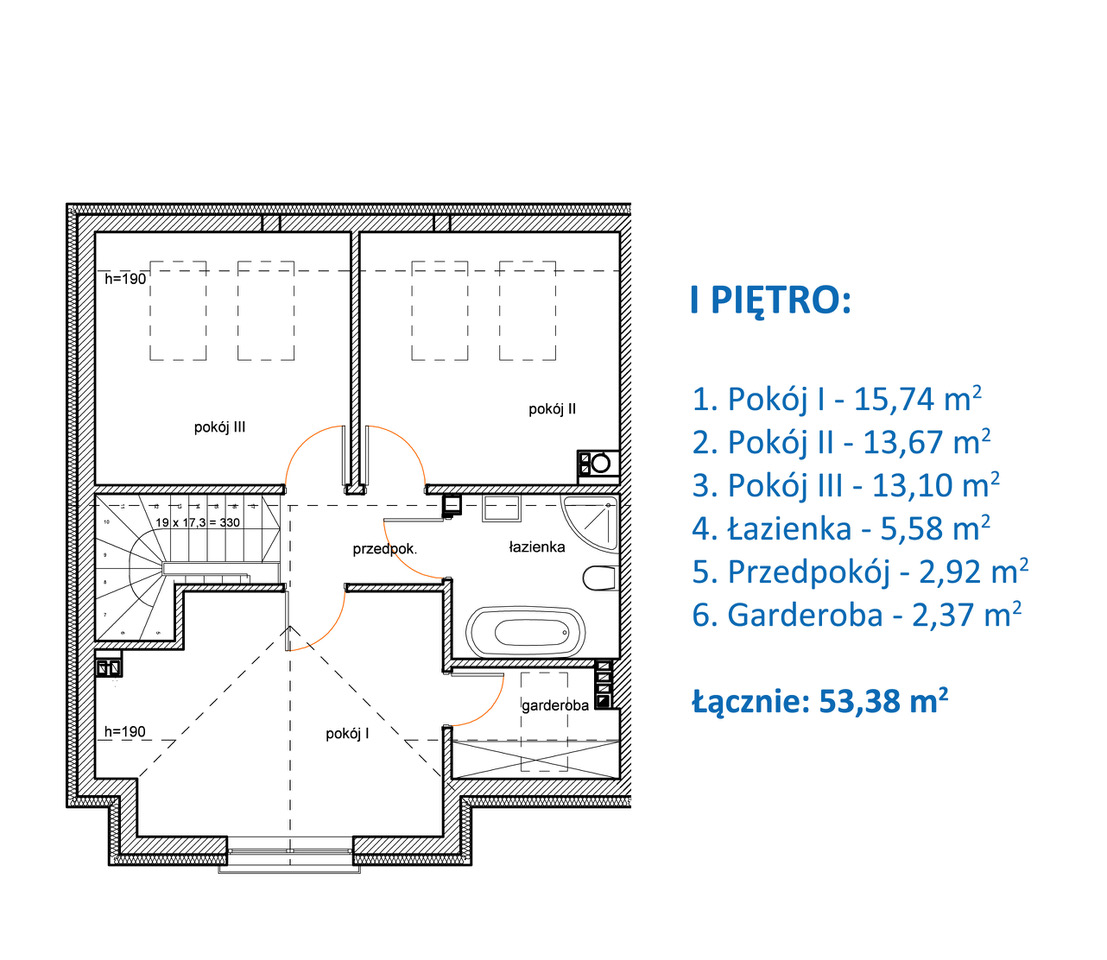 Dom 110,00 m², oferta nr 7, Promienna 19, Krzywiec, ul. Promienna 19-idx