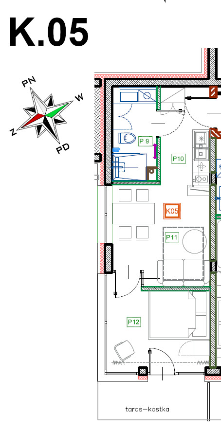 Apartament 29,41 m², przyziemie, oferta nr K.05, Enklawa Polany, Kościelisko, ul. Chotarz Bór 14 A-M-idx