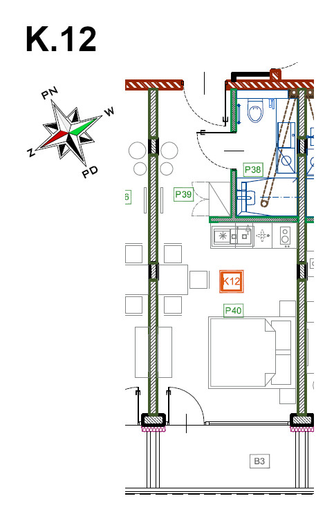 Apartament 24,24 m², parter, oferta nr K.12, Enklawa Polany, Kościelisko, ul. Chotarz Bór 14 A-M-idx