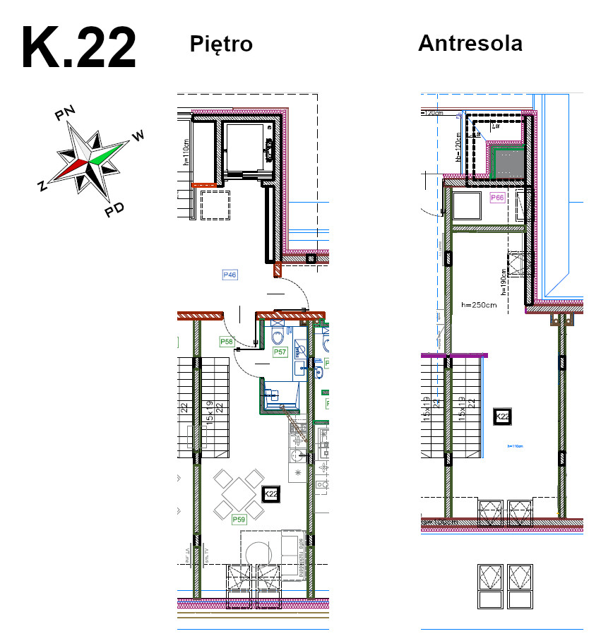 Apartament 43,51 m², piętro 1, oferta nr K.22, Enklawa Polany, Kościelisko, ul. Chotarz Bór 14 A-M-idx