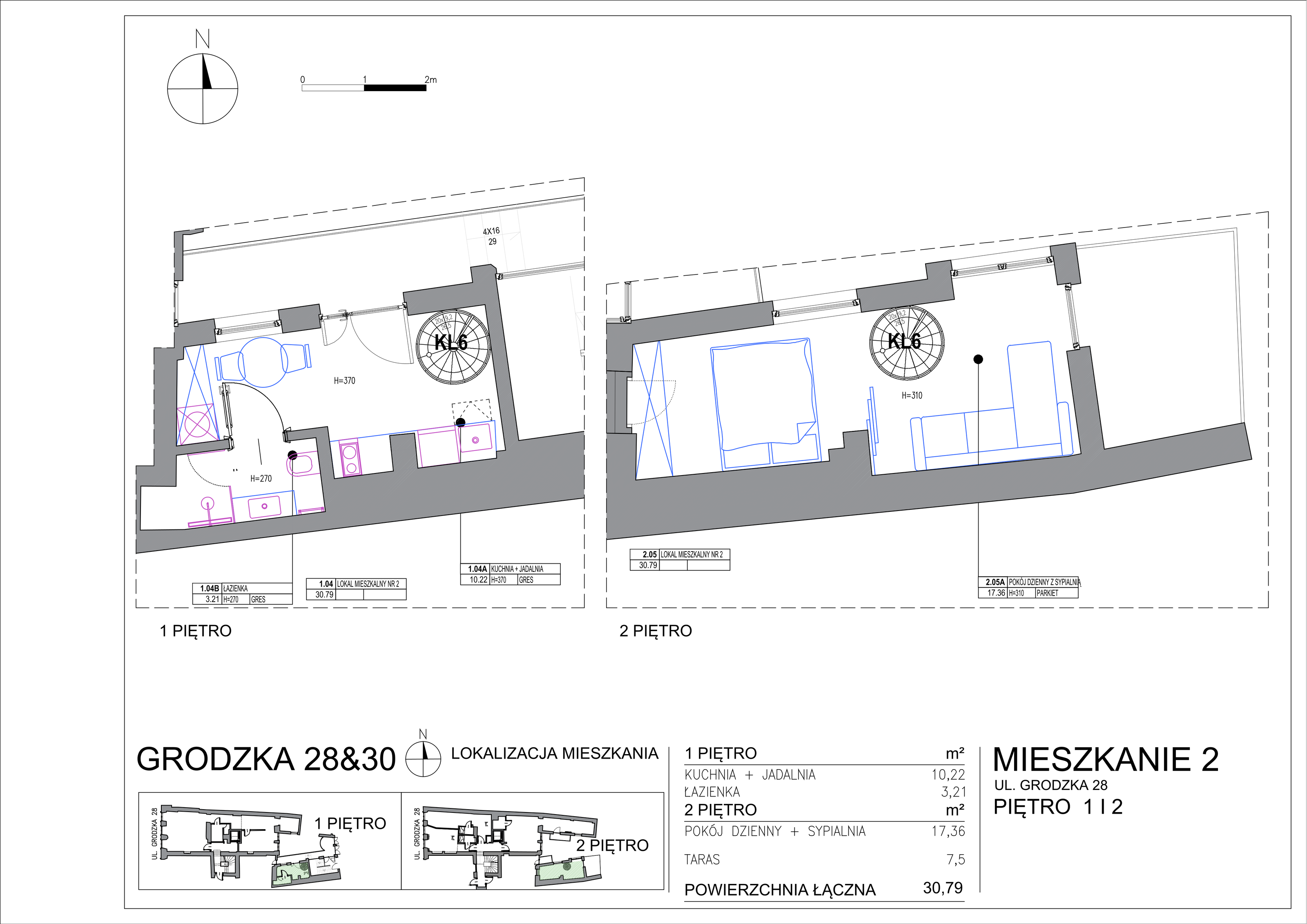 Apartament 29,25 m², piętro 1, oferta nr M-11, Grodzka 28, Kraków, Stare Miasto, ul. Grodzka 28-idx