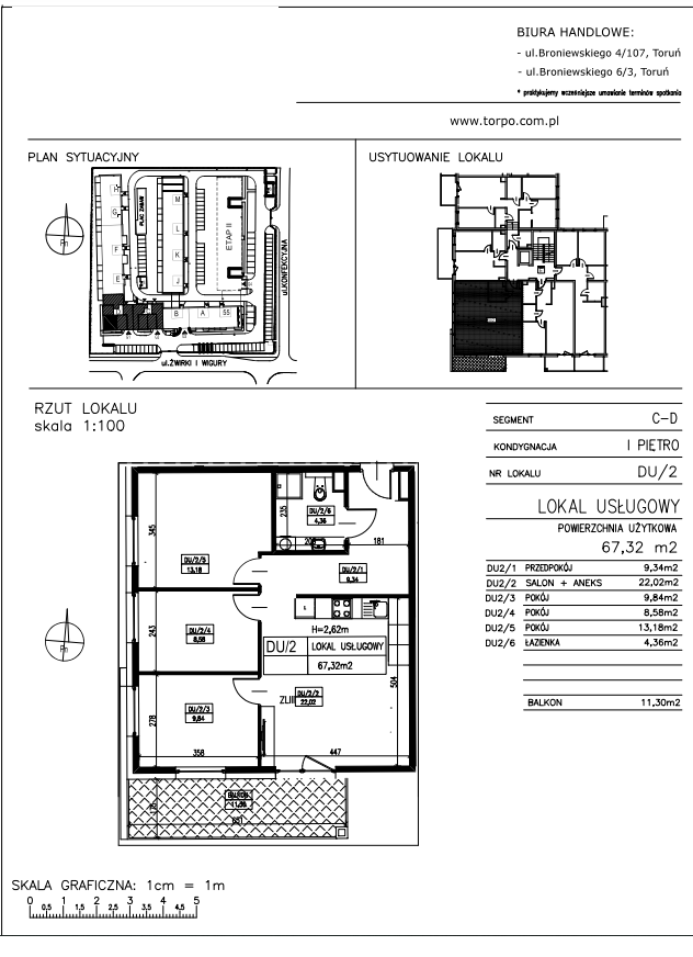 Lokal użytkowy 69,79 m², oferta nr LU1, Nowe Torpo, Toruń, Chełmińskie Przedmieście, ul. Żwirki i Wigury 55-idx