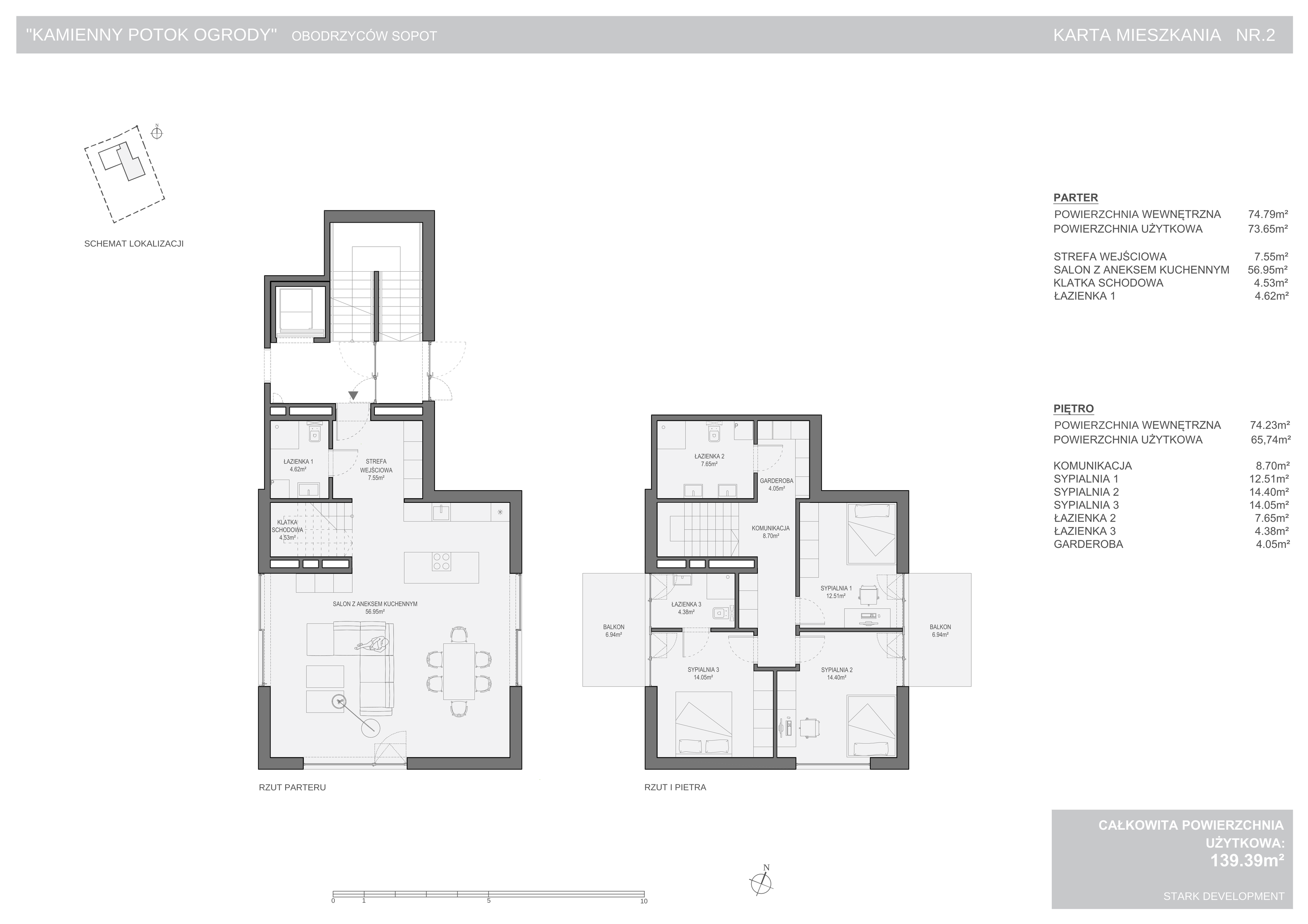 Apartament 139,39 m², parter, oferta nr 2, Kamienny Potok-Ogrody, Sopot, Kamienny Potok, ul. Obodrzyców-idx