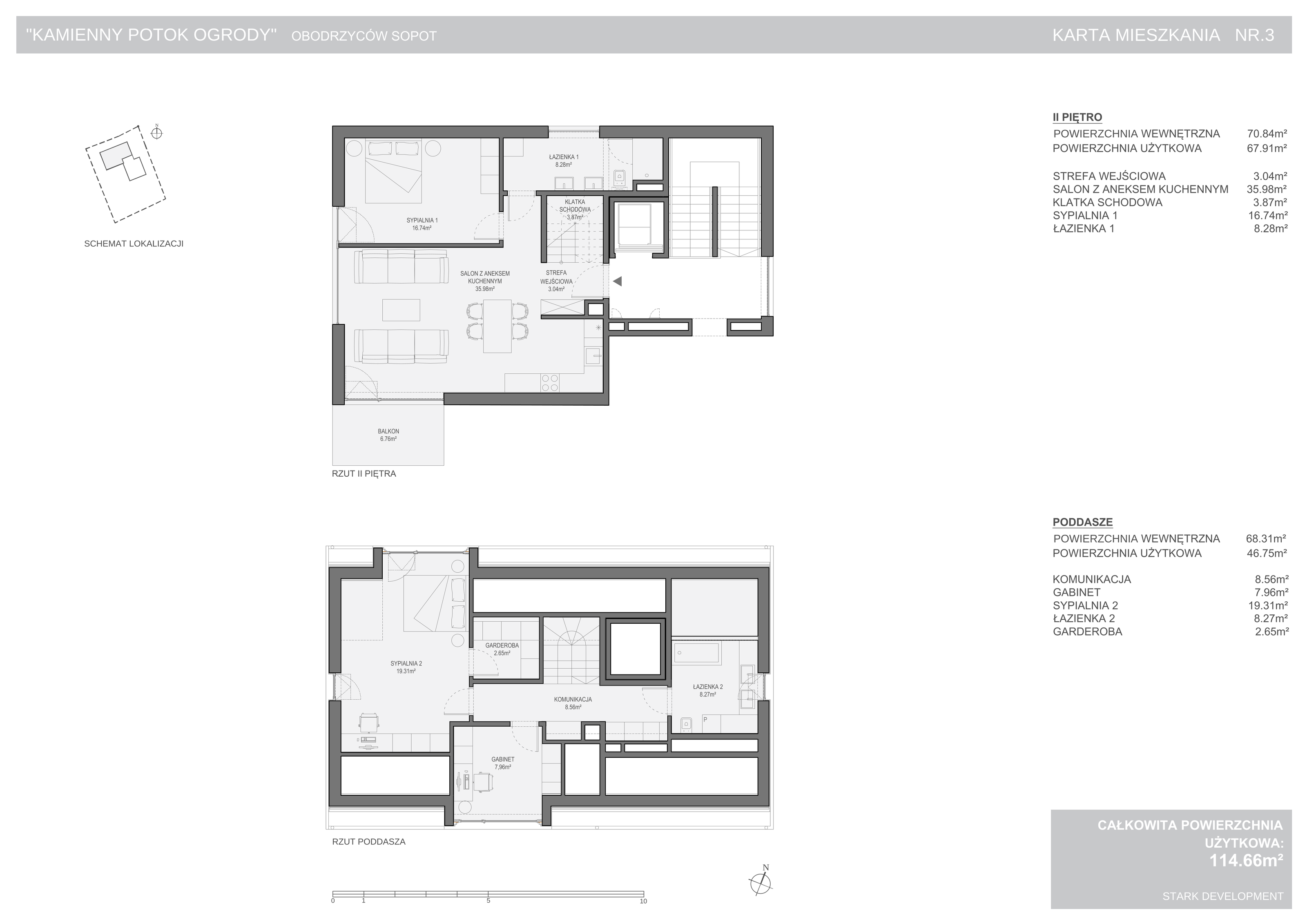 Apartament 114,66 m², piętro 2, oferta nr 3, Kamienny Potok-Ogrody, Sopot, Kamienny Potok, ul. Obodrzyców-idx