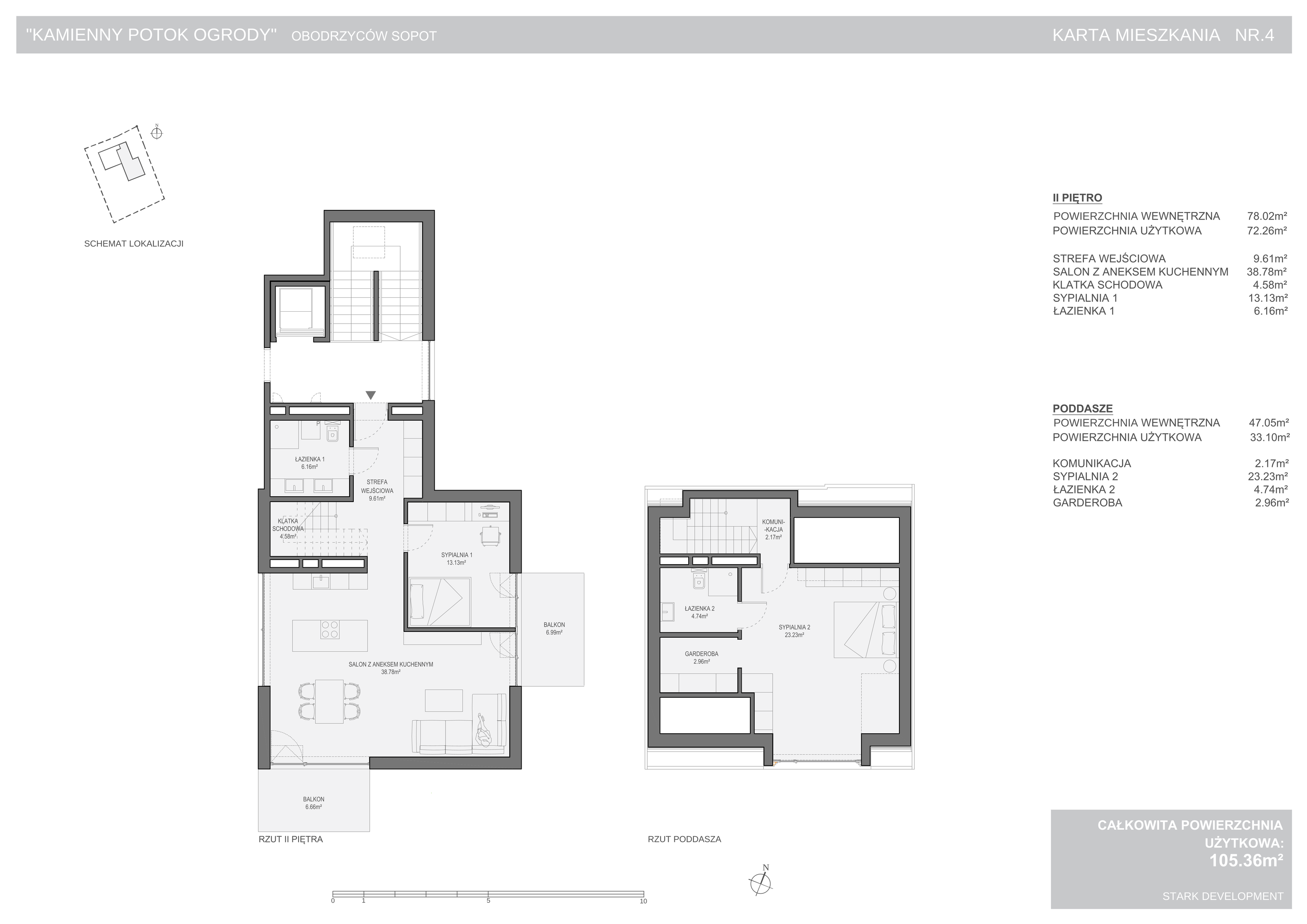 Apartament 105,36 m², piętro 2, oferta nr 4, Kamienny Potok-Ogrody, Sopot, Kamienny Potok, ul. Obodrzyców-idx