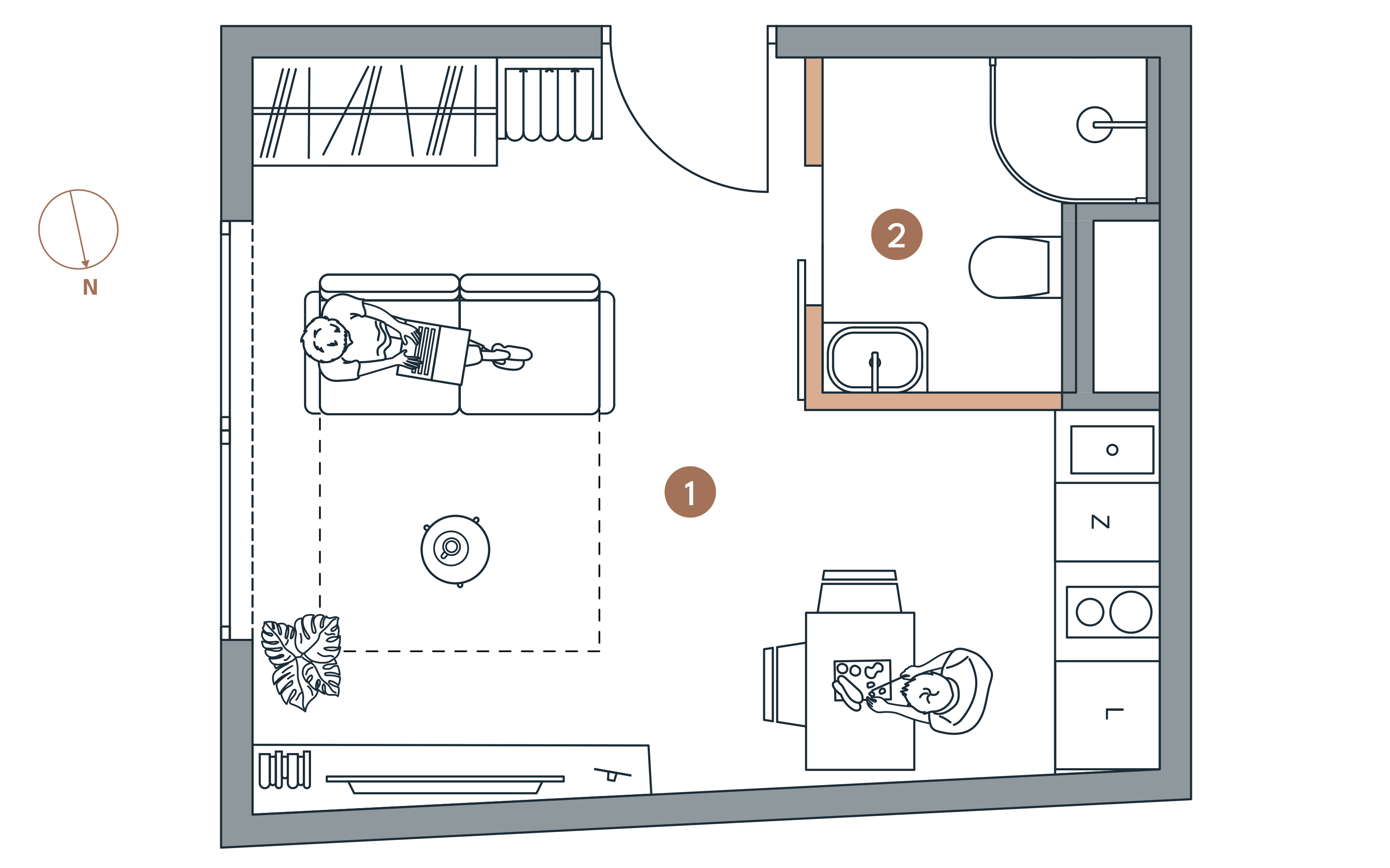 Apartament inwestycyjny 20,52 m², piętro 1, oferta nr A/1.18, Starowiejska 3, Katowice, Śródmieście, ul. Starowiejska 3-idx