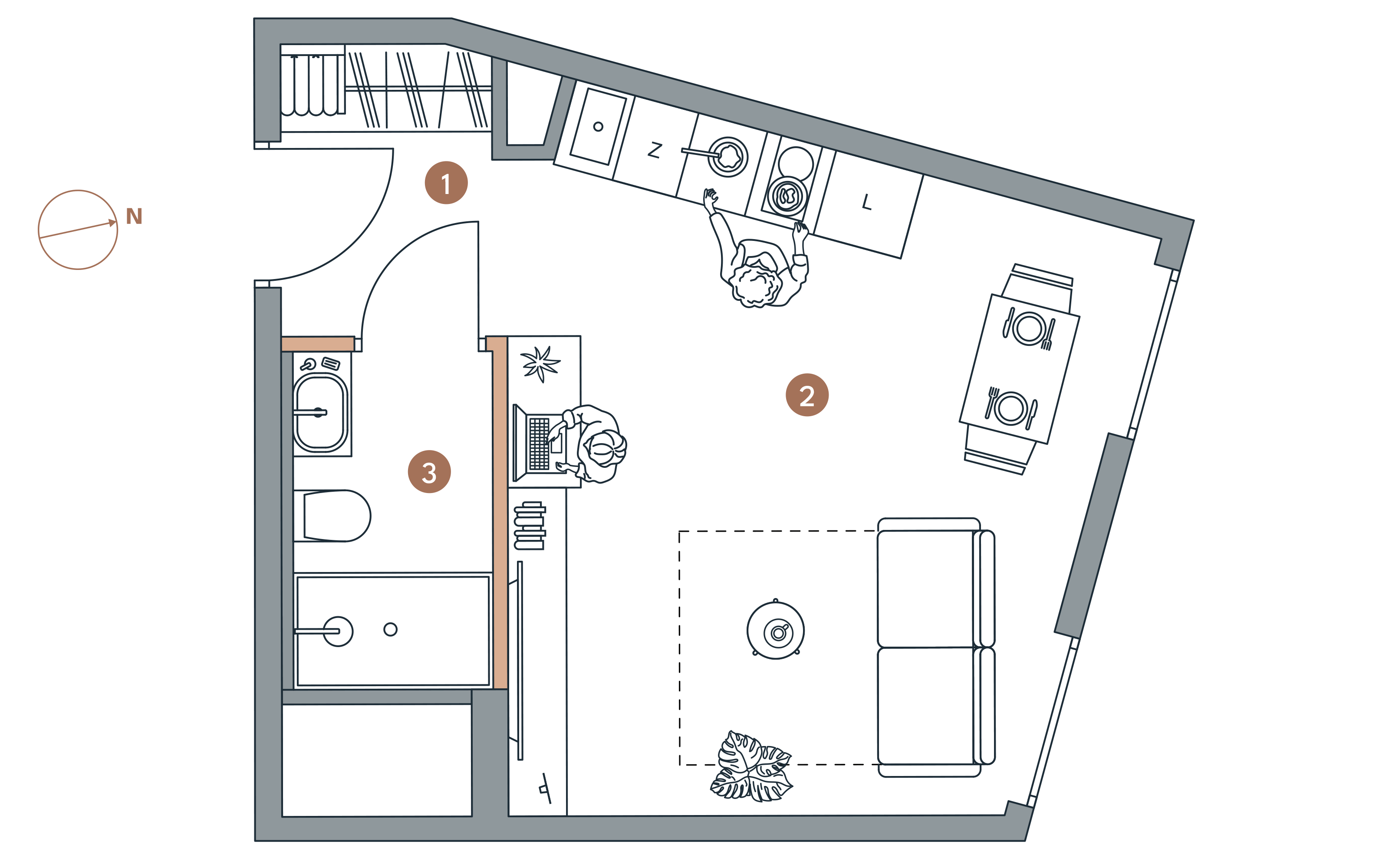 Apartament inwestycyjny 24,03 m², piętro 1, oferta nr A/1.21, Starowiejska 3, Katowice, Śródmieście, ul. Starowiejska 3-idx