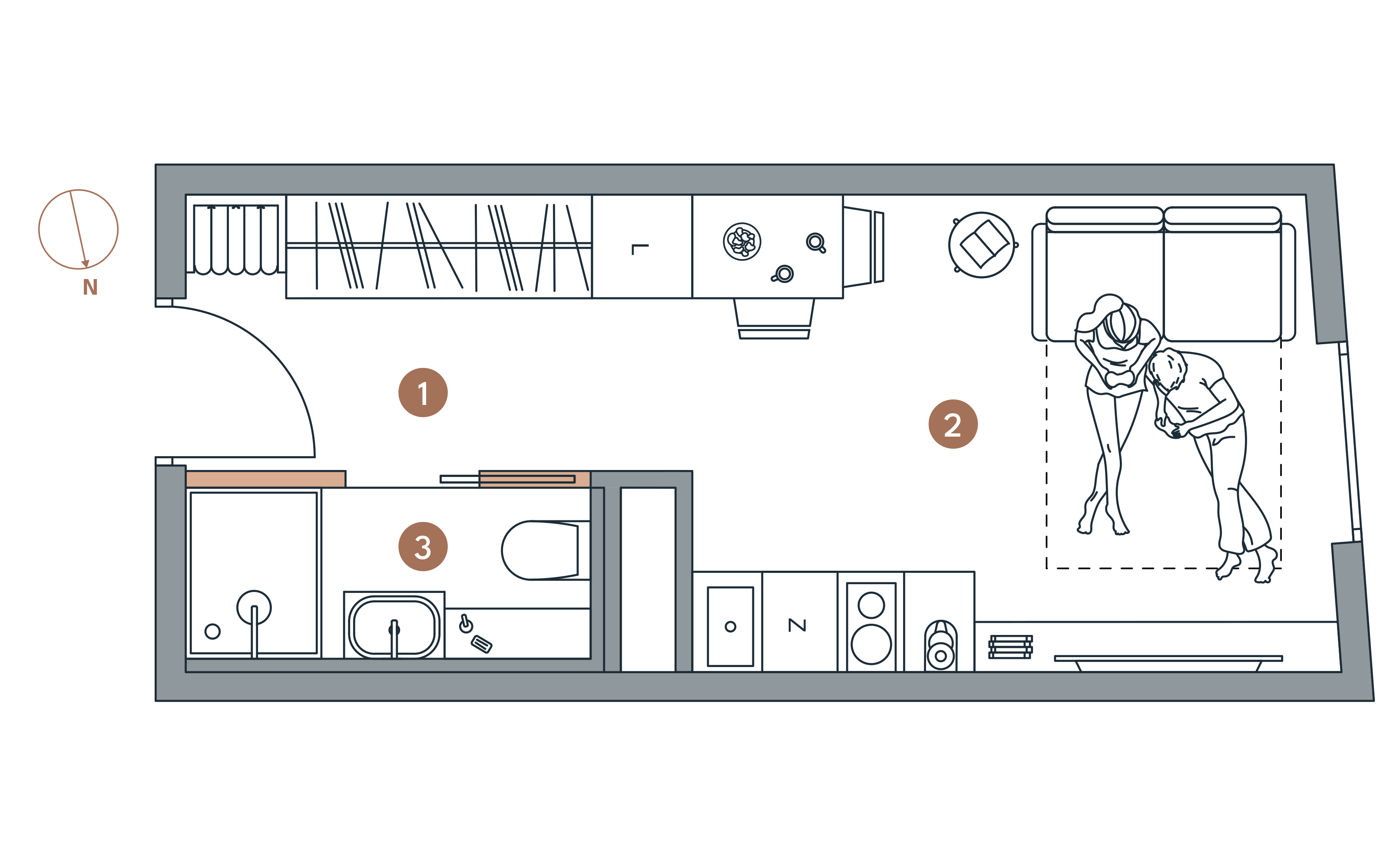 Apartament inwestycyjny 18,11 m², piętro 1, oferta nr A/1.7, Starowiejska 3, Katowice, Śródmieście, ul. Starowiejska 3-idx