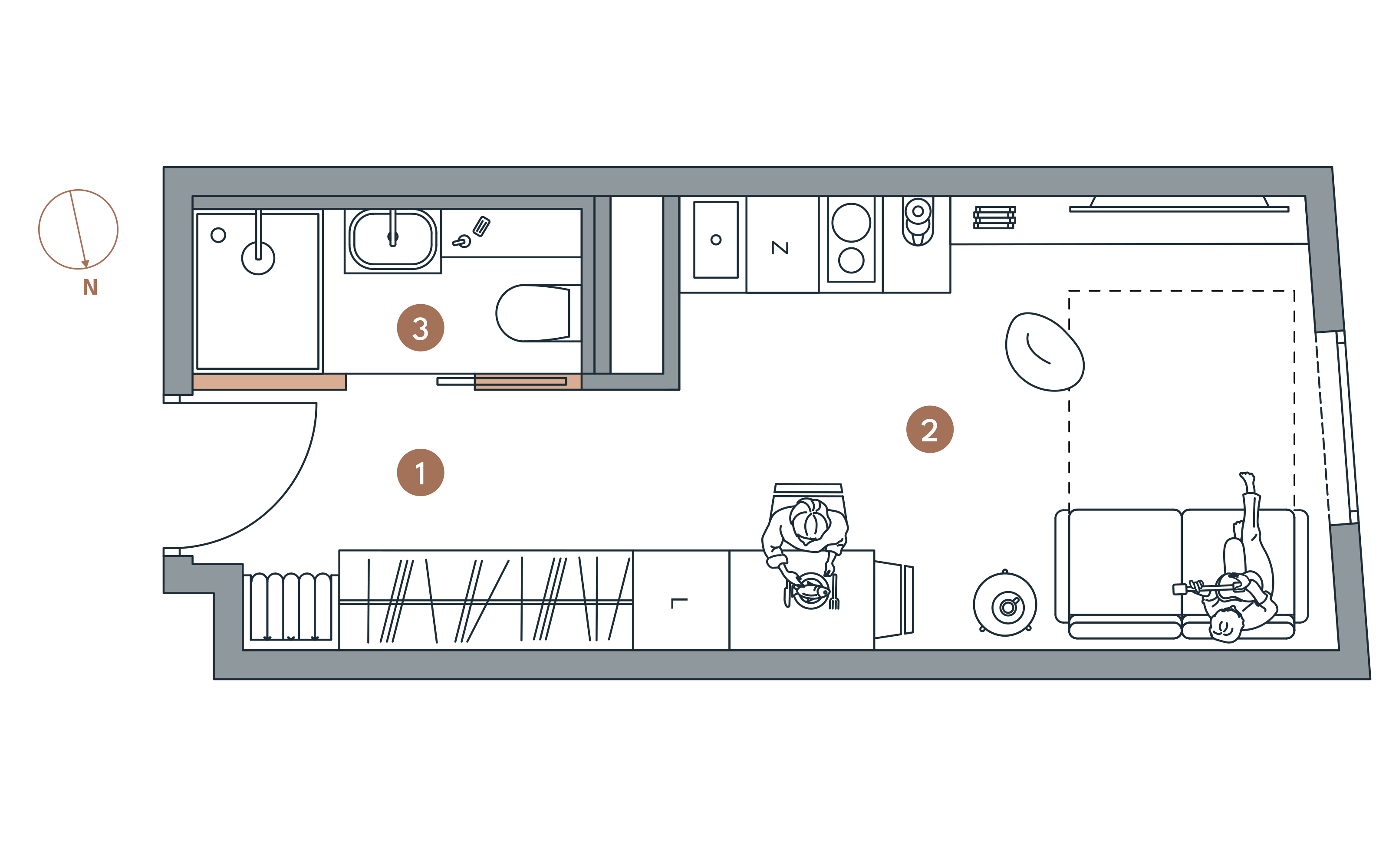 Apartament inwestycyjny 18,33 m², piętro 2, oferta nr A/2.8, Starowiejska 3, Katowice, Śródmieście, ul. Starowiejska 3-idx