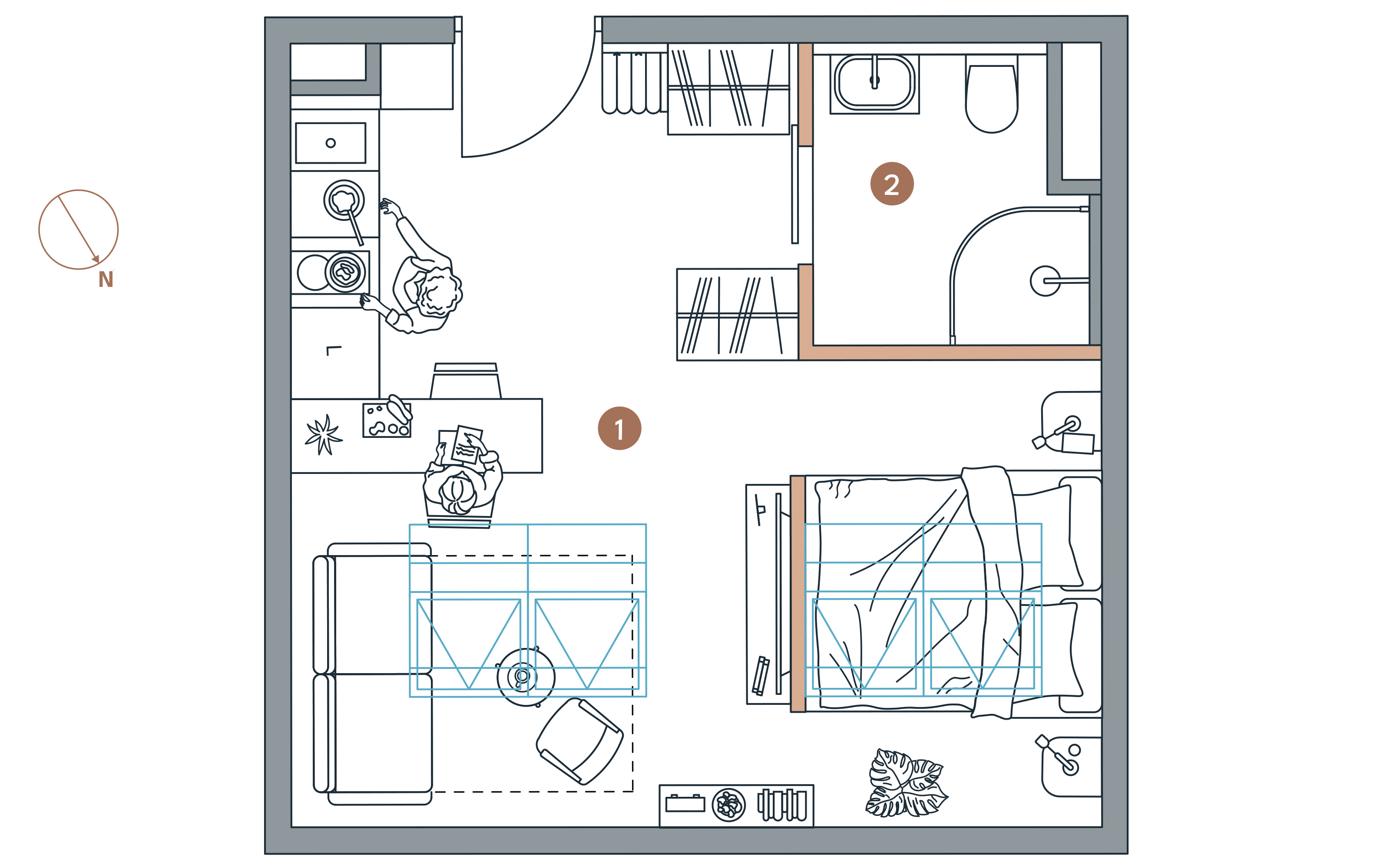 Apartament inwestycyjny 21,90 m², piętro 4, oferta nr A/4.16, Starowiejska 3, Katowice, Śródmieście, ul. Starowiejska 3-idx