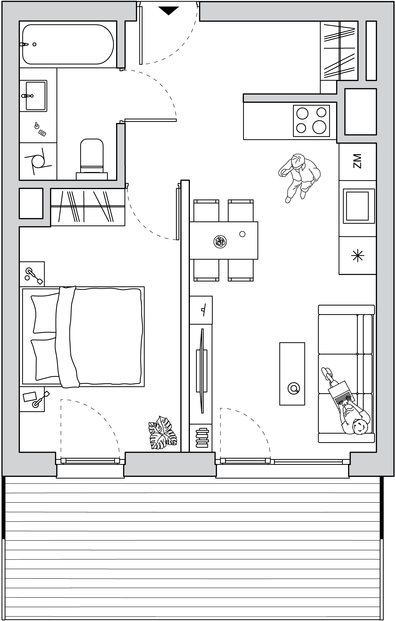 Mieszkanie 36,85 m², piętro 2, oferta nr A/CO-M11, Cosmo, Chorzów, Centrum, Klimzowiec, ul. Astrów 10-idx