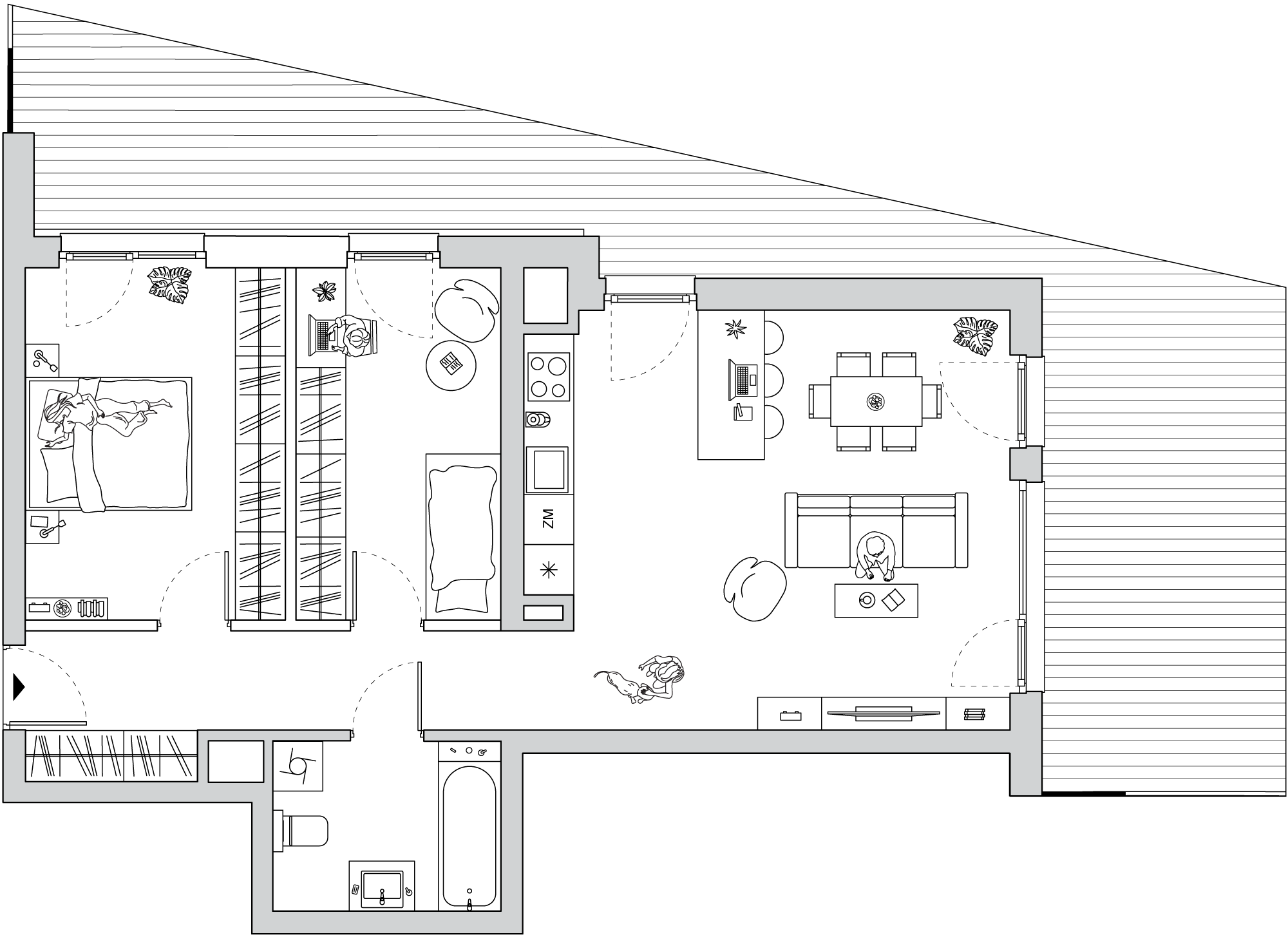 Mieszkanie 67,35 m², piętro 3, oferta nr A/CO-M14, Cosmo, Chorzów, Centrum, Klimzowiec, ul. Astrów 10-idx