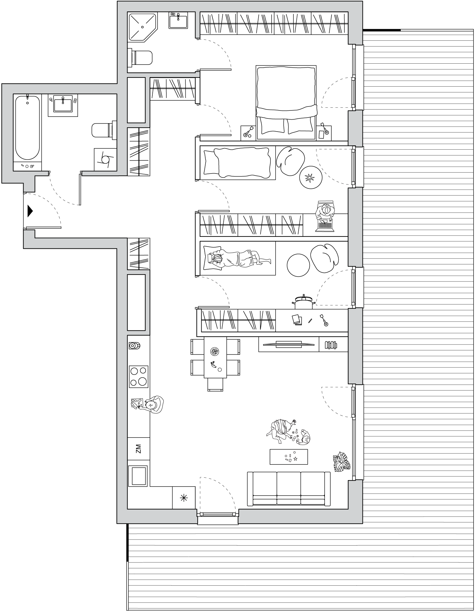 Mieszkanie 82,07 m², piętro 3, oferta nr A/CO-M15, Cosmo, Chorzów, Centrum, Klimzowiec, ul. Astrów 10-idx