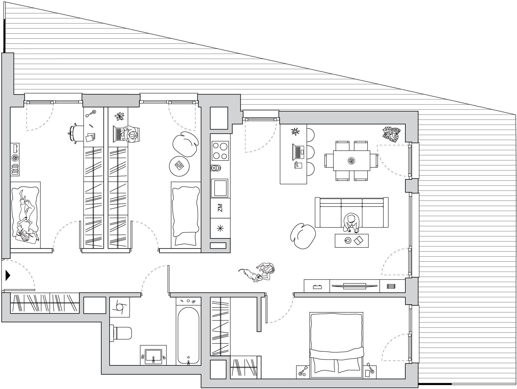 Apartament 80,61 m², piętro 4, oferta nr A/CO-M20, Cosmo, Chorzów, Centrum, Klimzowiec, ul. Astrów 10-idx