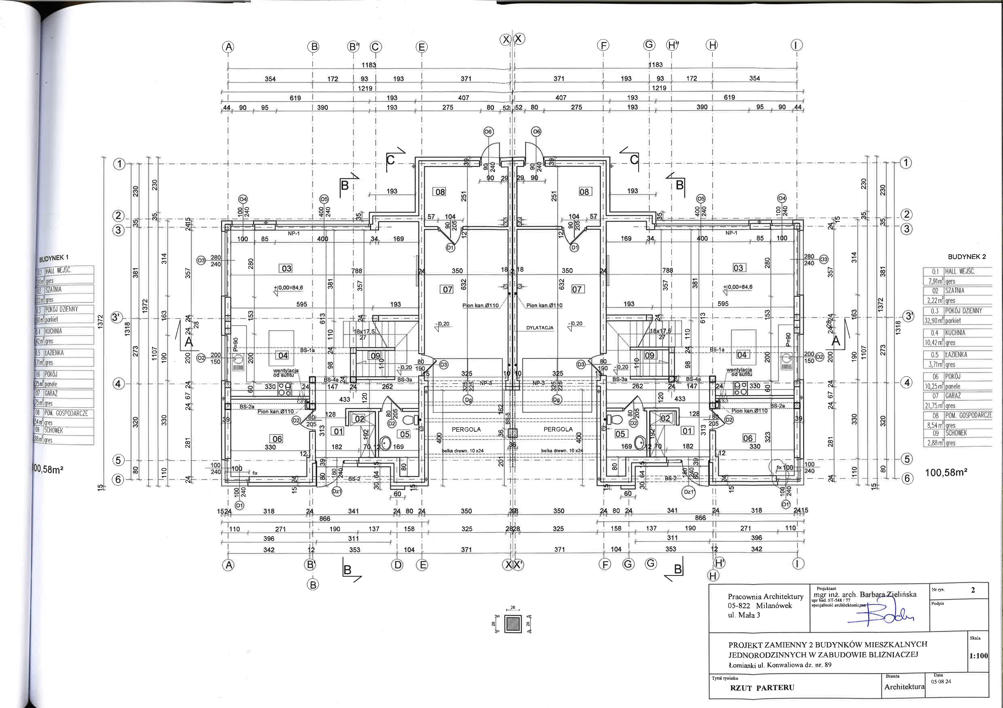 Dom 200,17 m², oferta nr 1A, Villa Konwalia, Łomianki, ul. Konwaliowa-idx