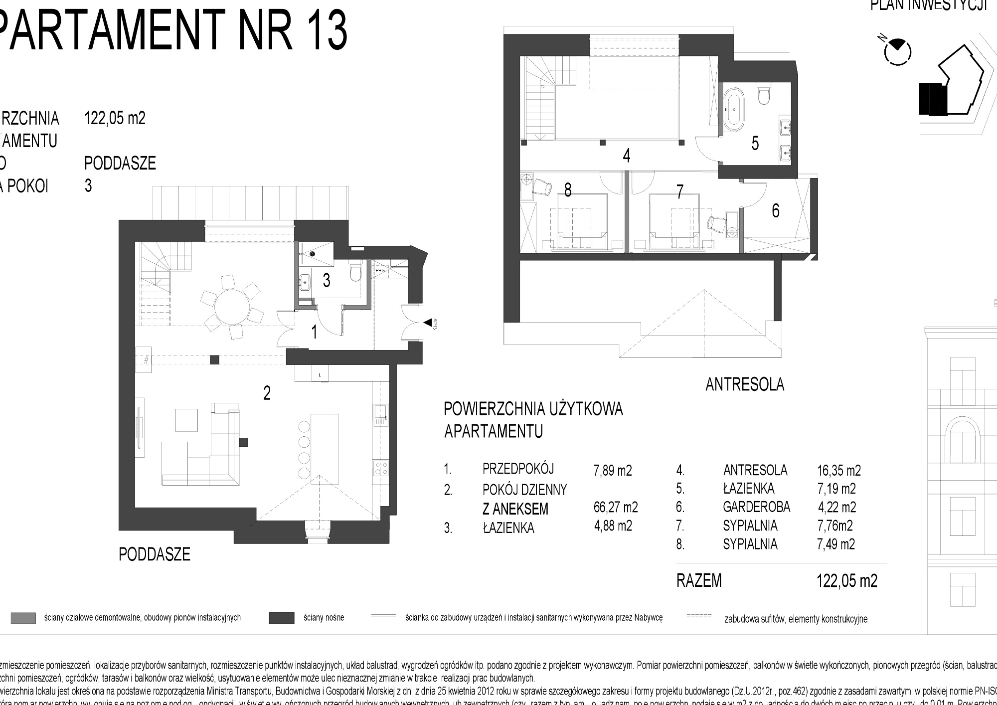 Apartament 122,05 m², piętro 4, oferta nr A13, Wenecja 1, Kraków, Stare Miasto, Piasek, ul. Wenecja / Garncarska-idx