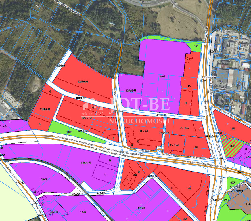 Działka 8 094,00 m², oferta nr , 4284/4112/OGS, Wrocław, Karłowice-Różanka, Różanka, Irysowa-idx