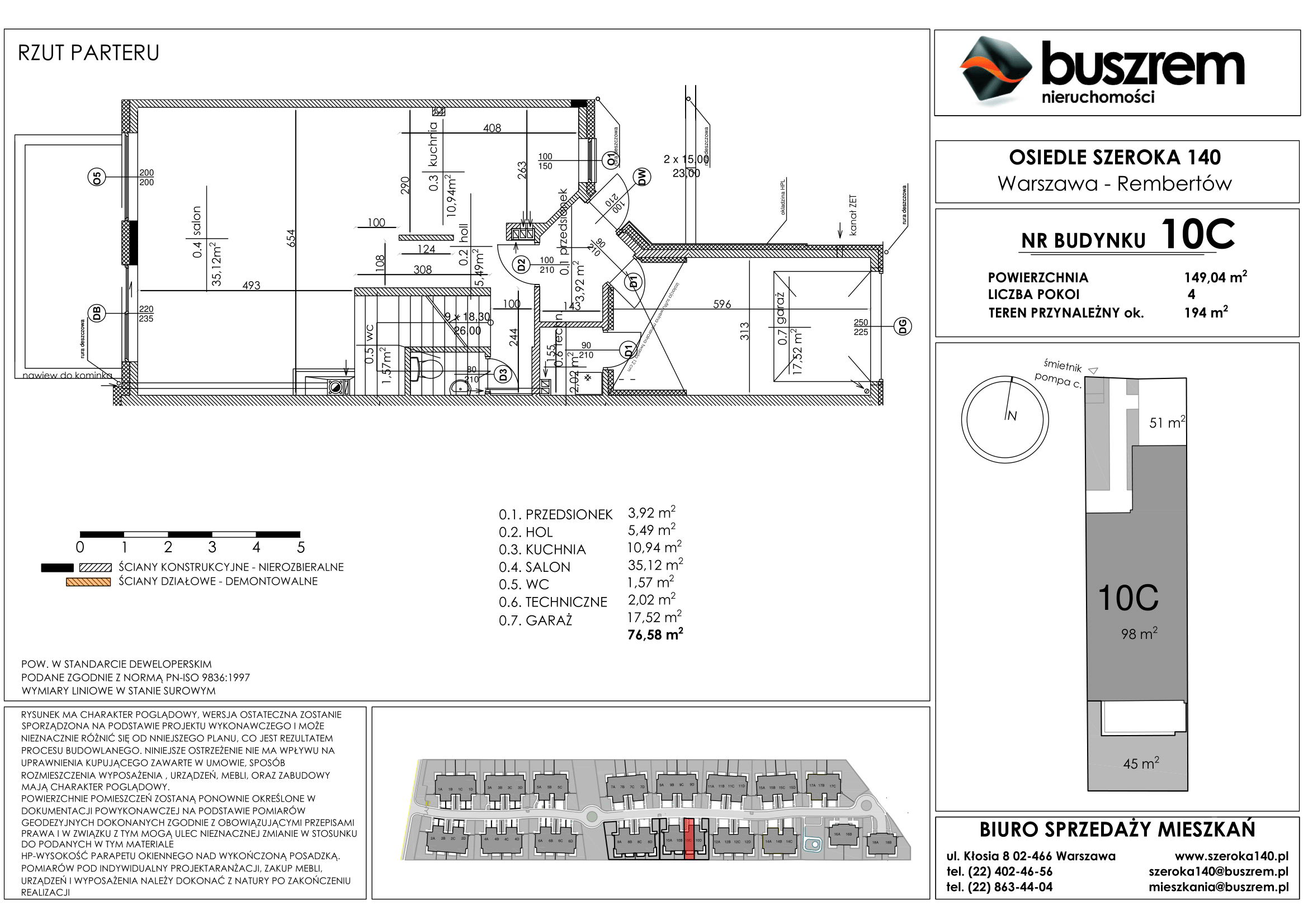 Dom 149,04 m², oferta nr 10C, Osiedle Szeroka 140, Warszawa, Rembertów, ul. Szeroka 140-idx