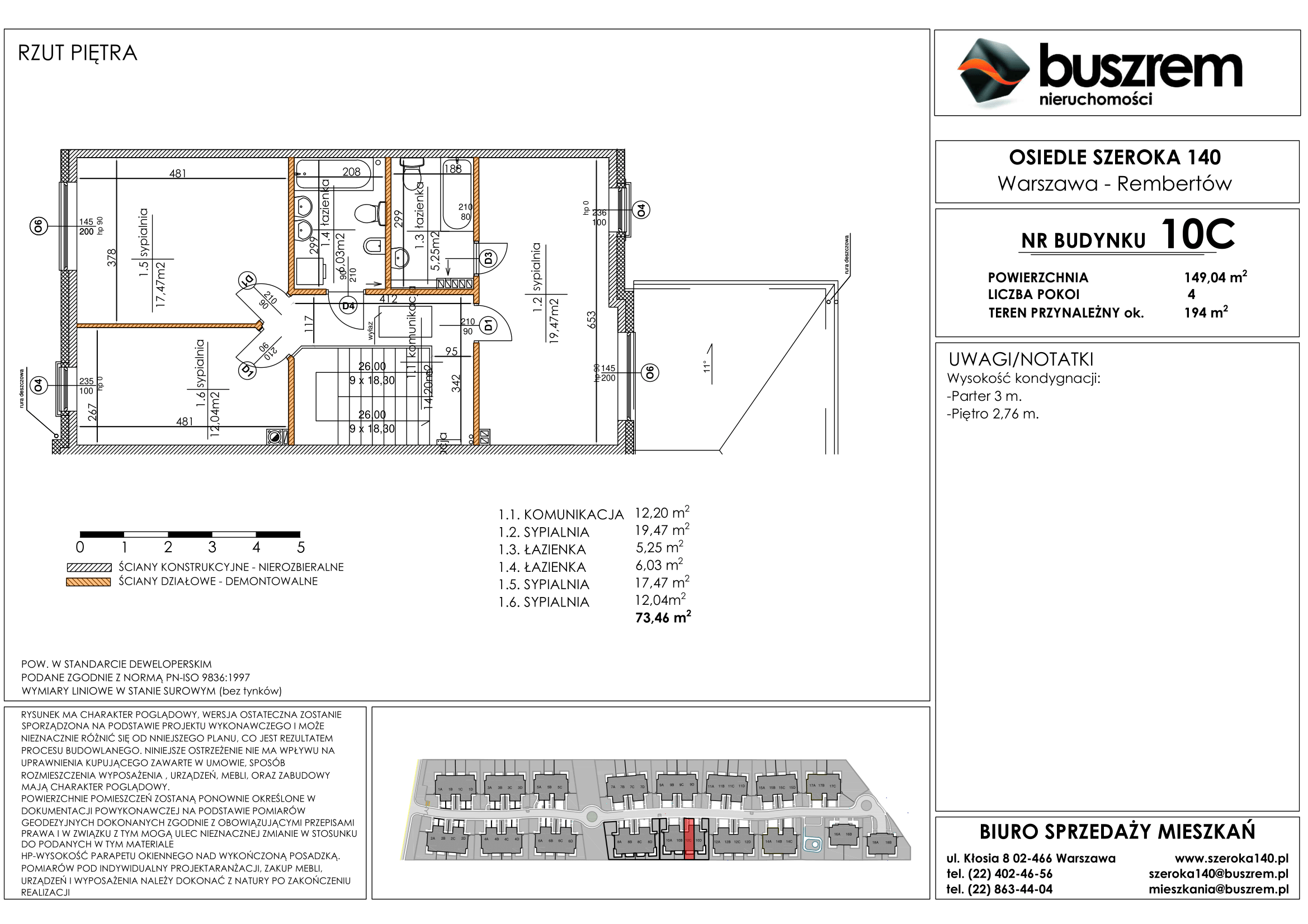 Dom 149,04 m², oferta nr 10C, Osiedle Szeroka 140, Warszawa, Rembertów, ul. Szeroka 140-idx