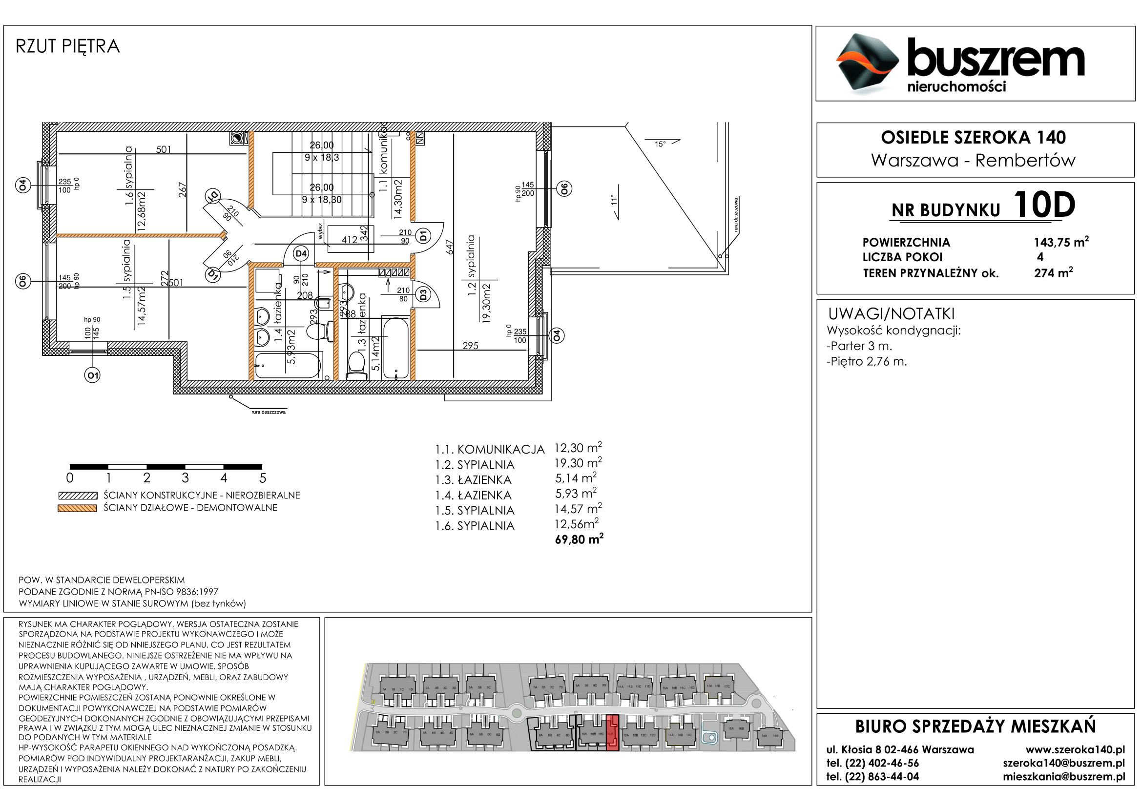 Dom 143,75 m², oferta nr 10D, Osiedle Szeroka 140, Warszawa, Rembertów, ul. Szeroka 140-idx