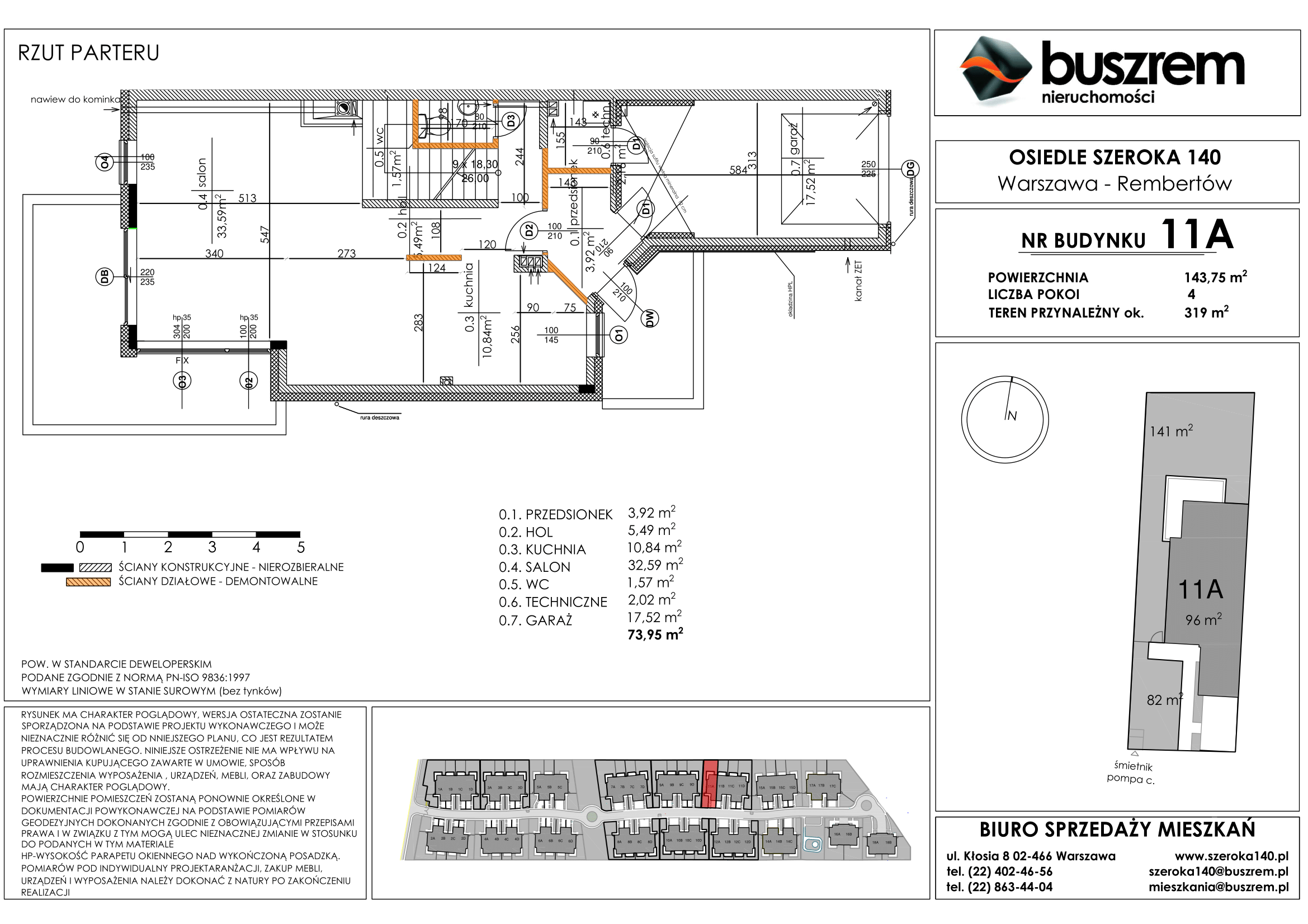 Dom 143,75 m², oferta nr 11A, Osiedle Szeroka 140, Warszawa, Rembertów, ul. Szeroka 140-idx