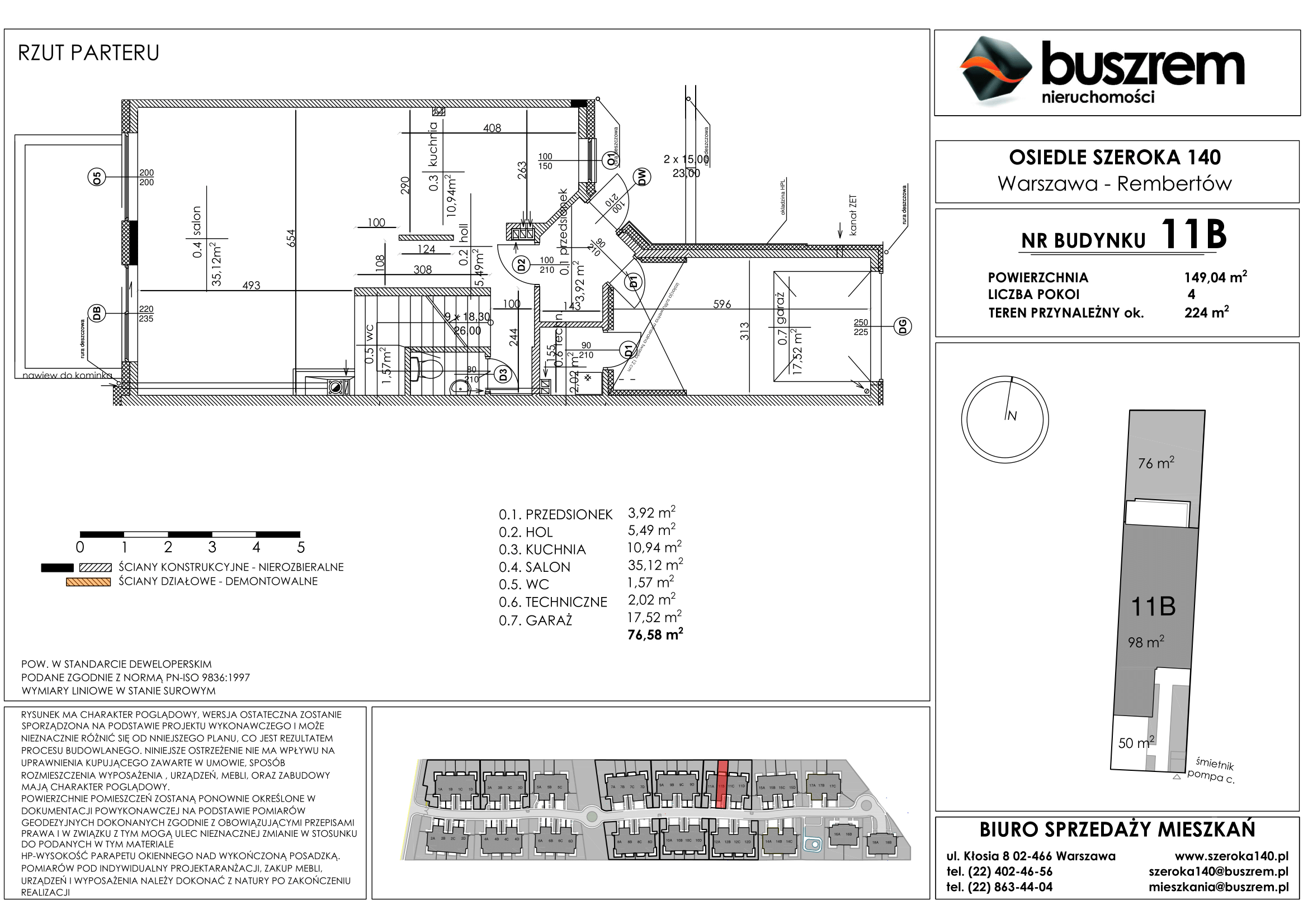 Dom 149,04 m², oferta nr 11B, Osiedle Szeroka 140, Warszawa, Rembertów, ul. Szeroka 140-idx