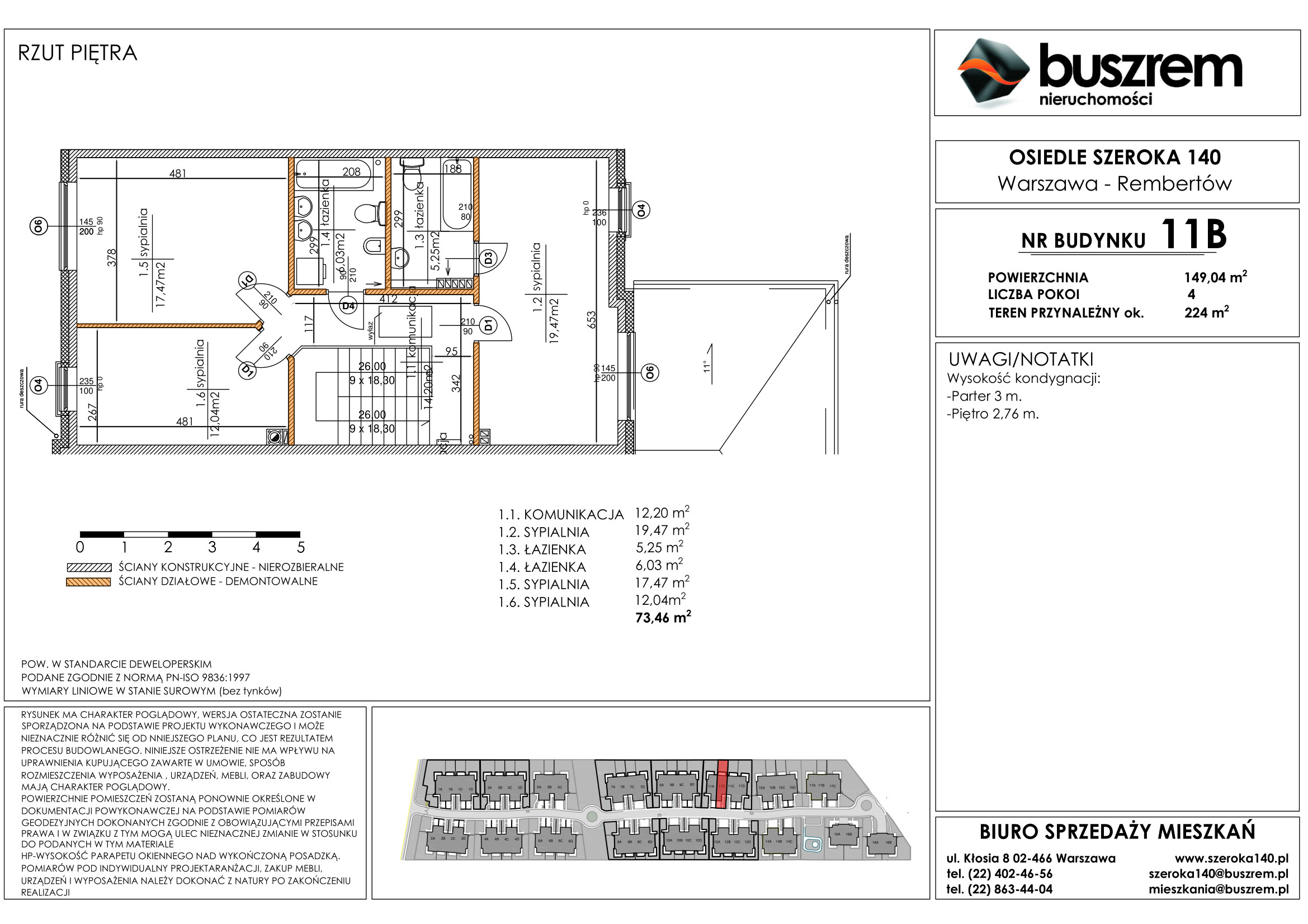 Dom 149,04 m², oferta nr 11B, Osiedle Szeroka 140, Warszawa, Rembertów, ul. Szeroka 140-idx