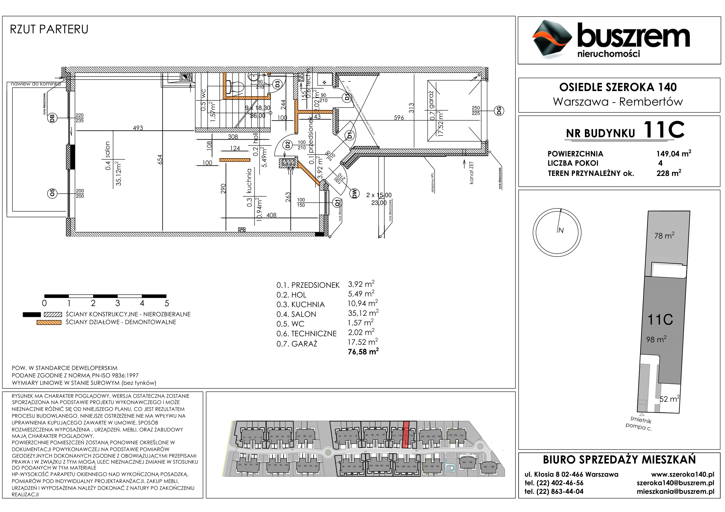 Dom 149,04 m², oferta nr 11C, Osiedle Szeroka 140, Warszawa, Rembertów, ul. Szeroka 140-idx