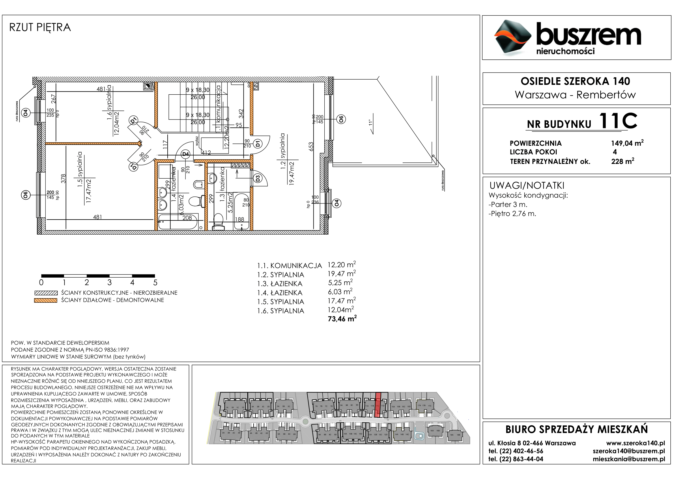 Dom 149,04 m², oferta nr 11C, Osiedle Szeroka 140, Warszawa, Rembertów, ul. Szeroka 140-idx