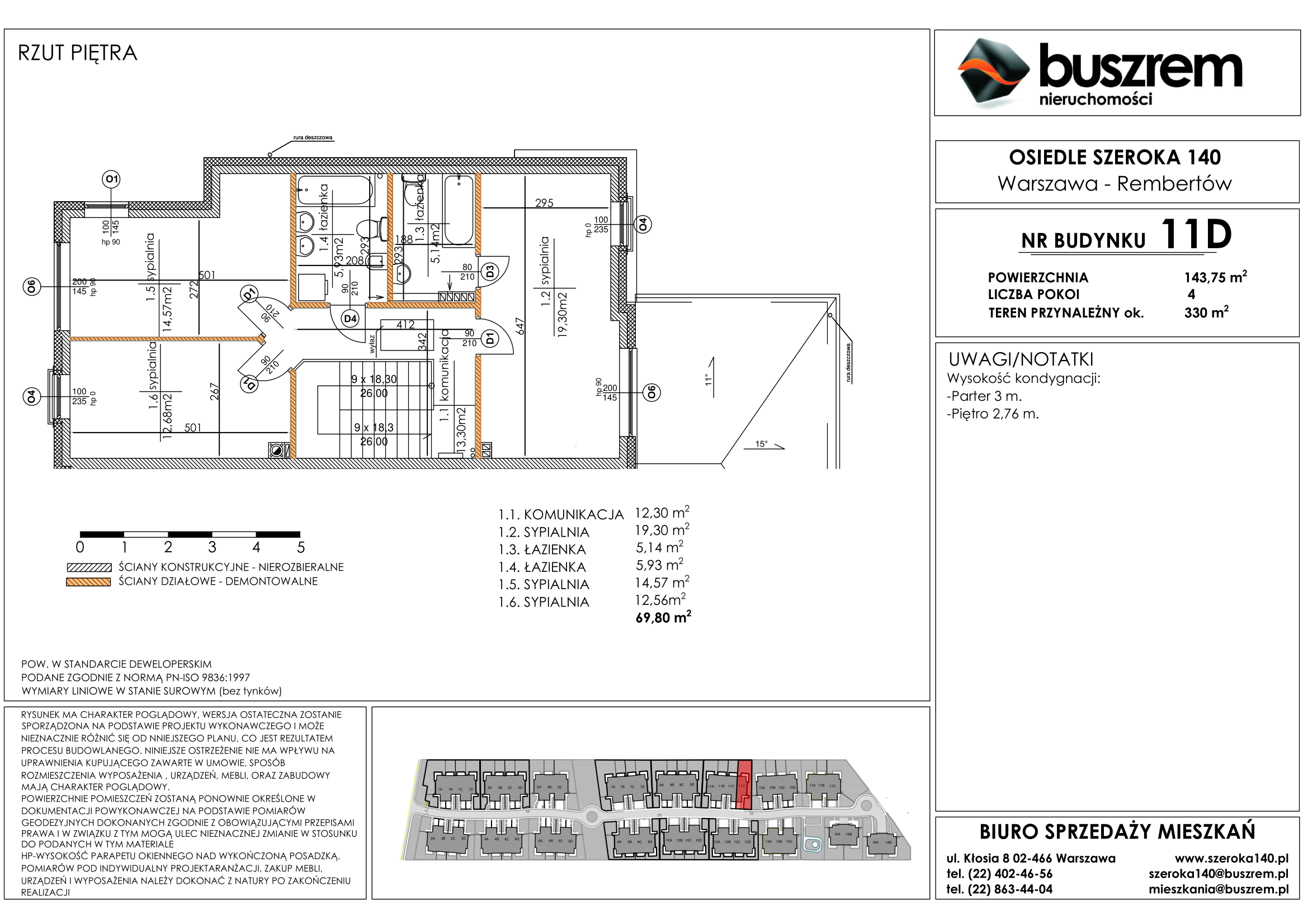 Dom 143,75 m², oferta nr 11D, Osiedle Szeroka 140, Warszawa, Rembertów, ul. Szeroka 140-idx