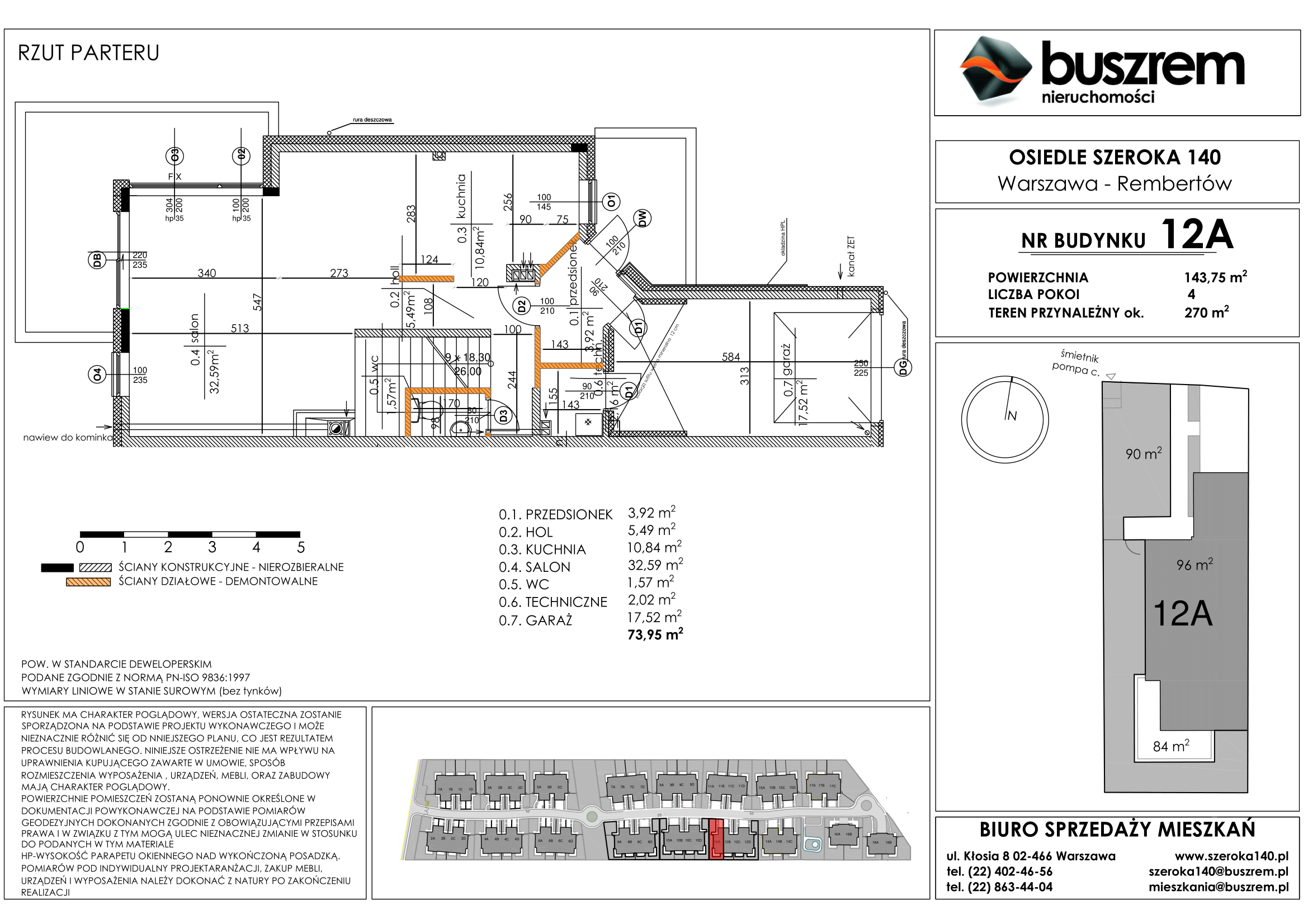 Dom 143,75 m², oferta nr 12A, Osiedle Szeroka 140, Warszawa, Rembertów, ul. Szeroka 140-idx