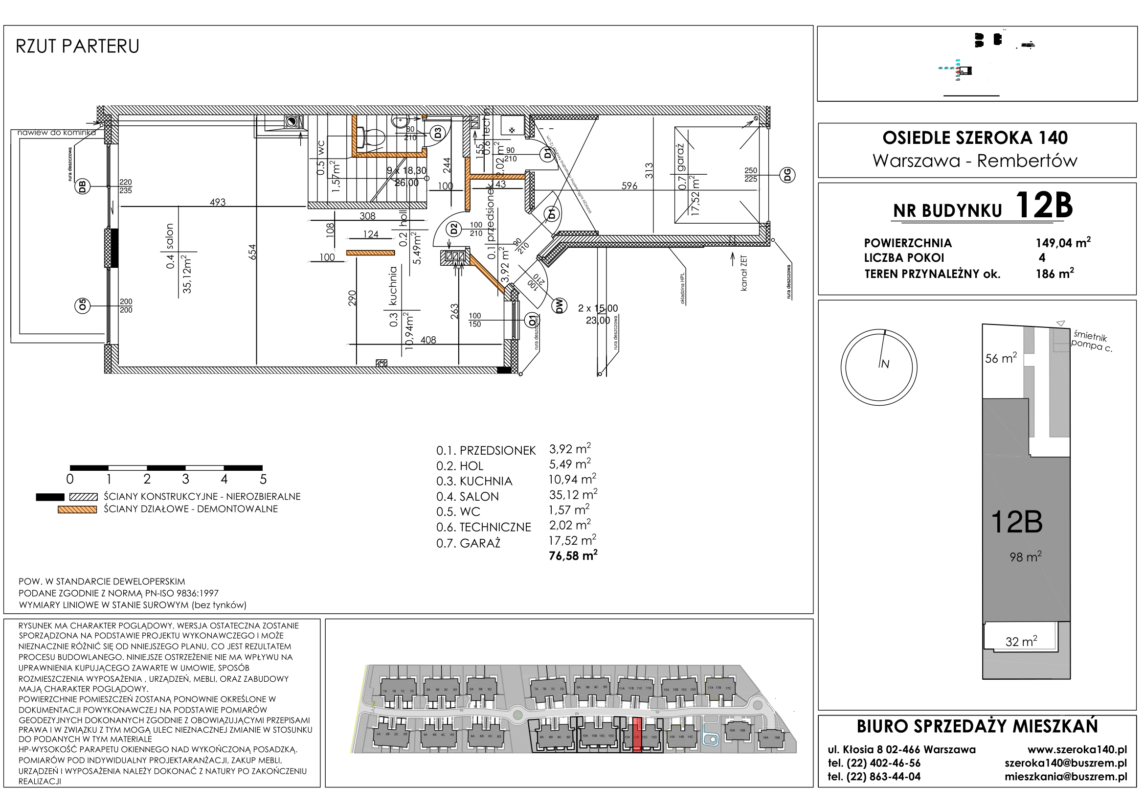 Dom 149,04 m², oferta nr 12B, Osiedle Szeroka 140, Warszawa, Rembertów, ul. Szeroka 140-idx