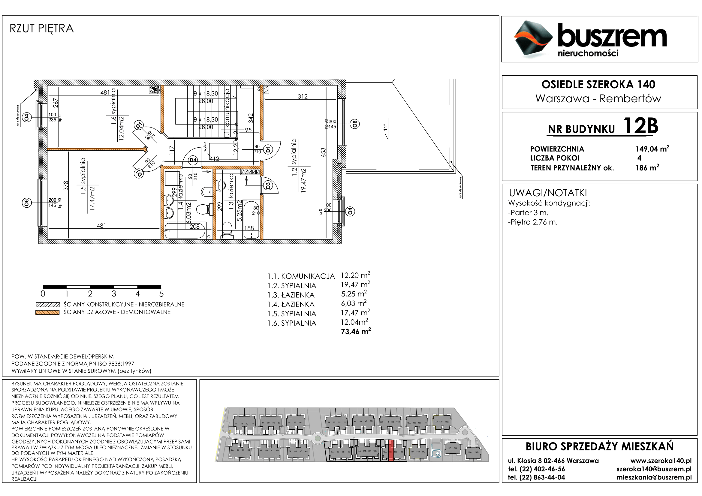 Dom 149,04 m², oferta nr 12B, Osiedle Szeroka 140, Warszawa, Rembertów, ul. Szeroka 140-idx