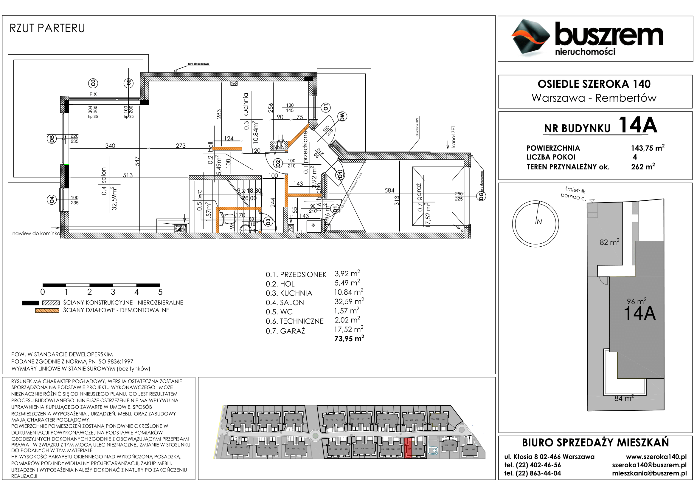 Dom 143,75 m², oferta nr 14A, Osiedle Szeroka 140, Warszawa, Rembertów, ul. Szeroka 140-idx