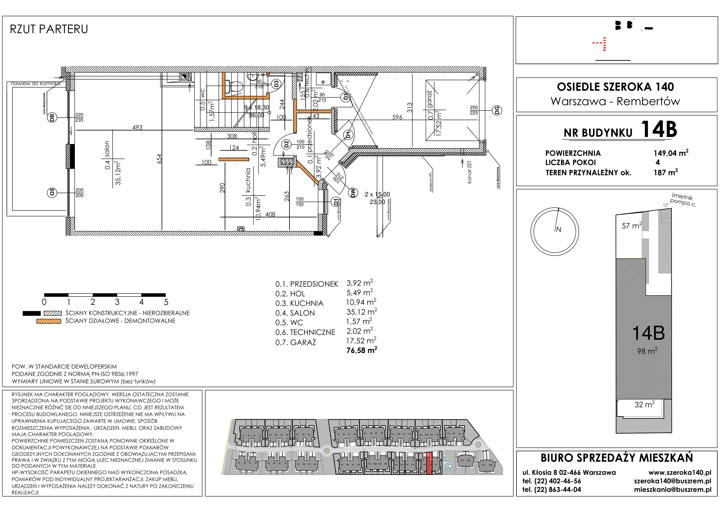 Dom 149,04 m², oferta nr 14B, Osiedle Szeroka 140, Warszawa, Rembertów, ul. Szeroka 140-idx