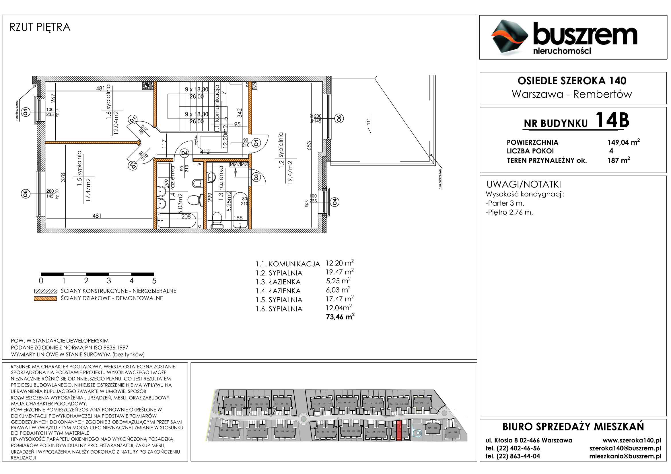 Dom 149,04 m², oferta nr 14B, Osiedle Szeroka 140, Warszawa, Rembertów, ul. Szeroka 140-idx