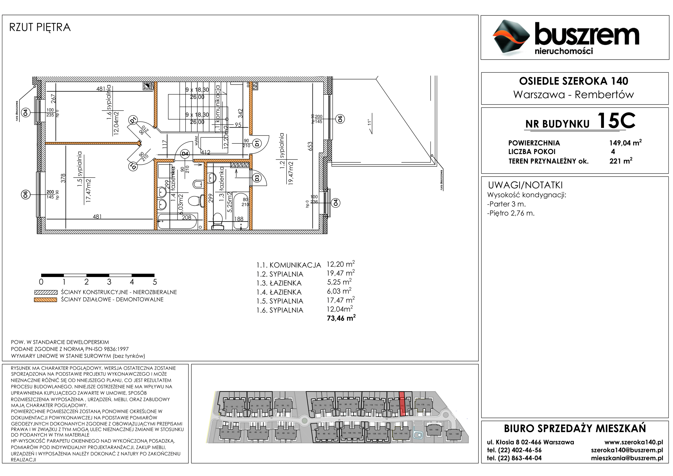 Dom 149,04 m², oferta nr 15C, Osiedle Szeroka 140, Warszawa, Rembertów, ul. Szeroka 140-idx