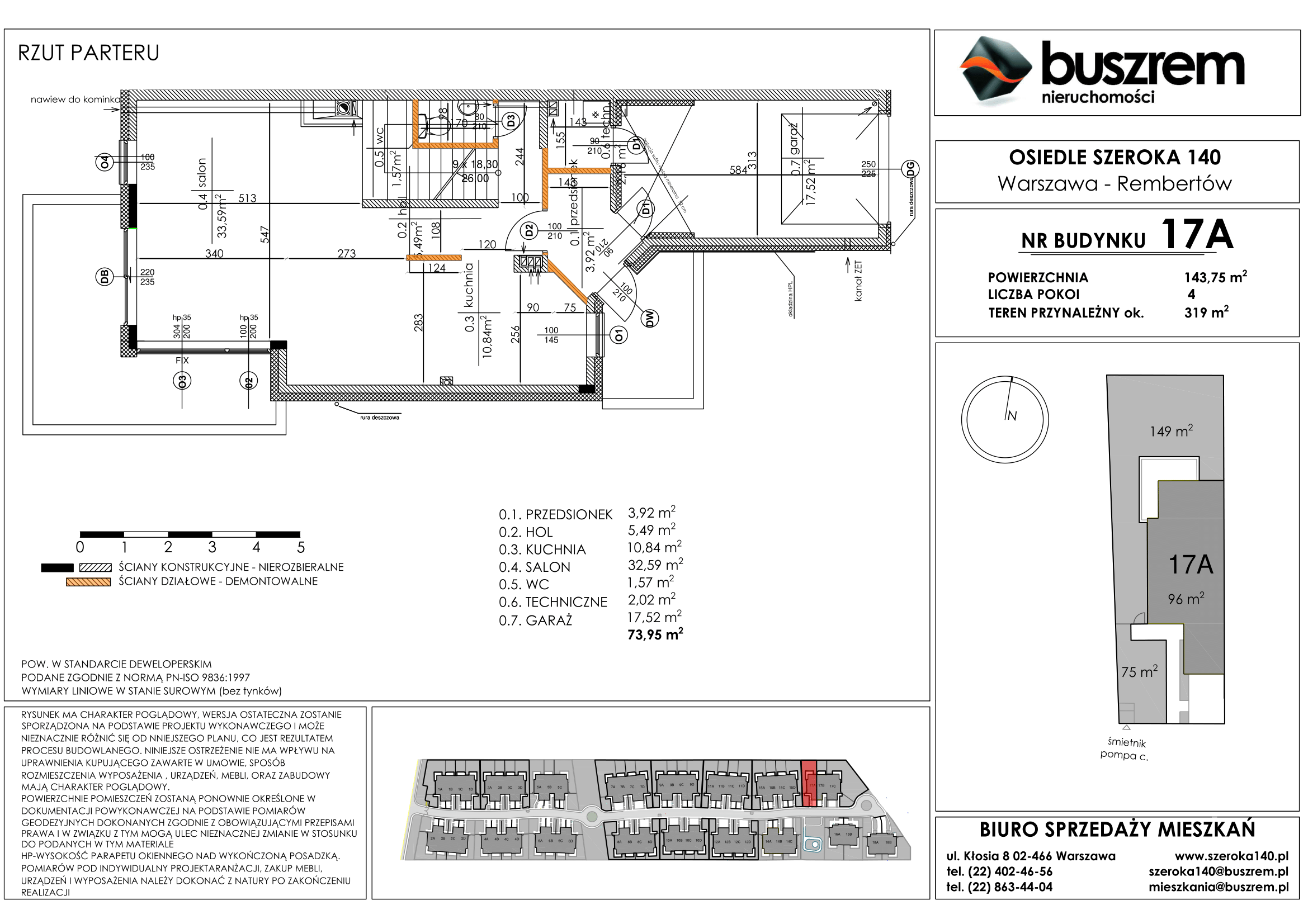 Dom 143,75 m², oferta nr 17A, Osiedle Szeroka 140, Warszawa, Rembertów, ul. Szeroka 140-idx