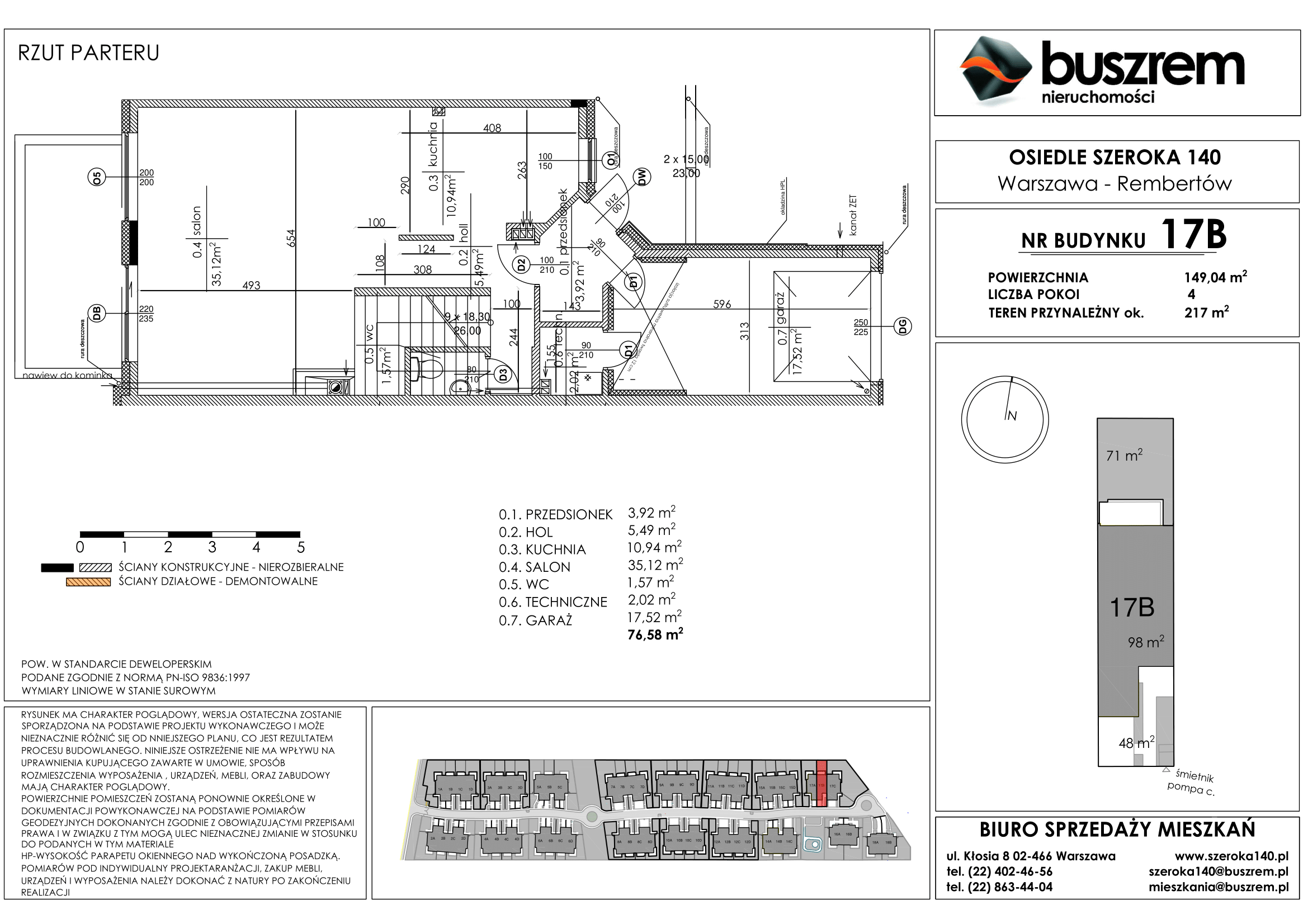 Dom 149,04 m², oferta nr 17B, Osiedle Szeroka 140, Warszawa, Rembertów, ul. Szeroka 140-idx