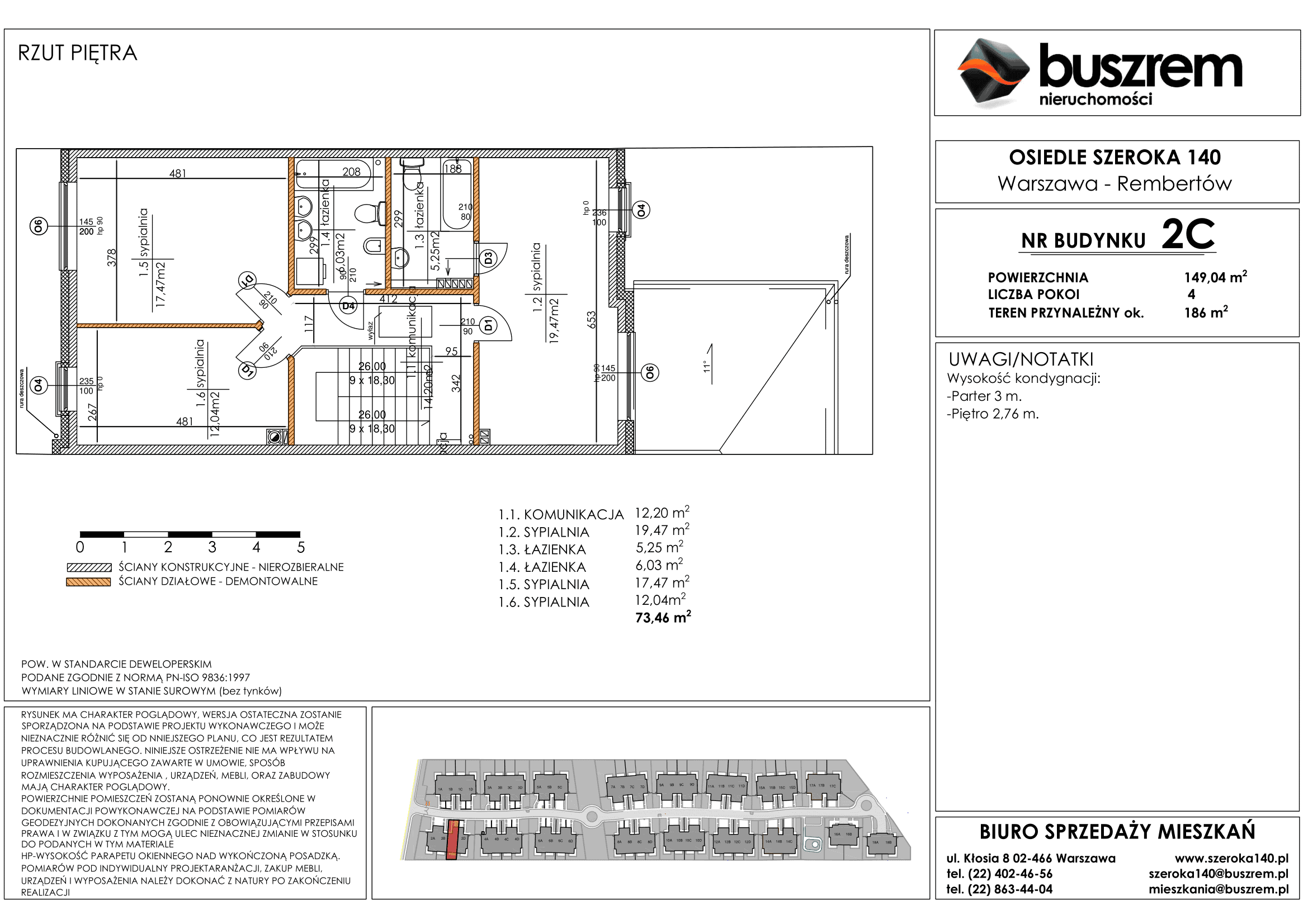 Dom 149,04 m², oferta nr 2C, Osiedle Szeroka 140, Warszawa, Rembertów, ul. Szeroka 140-idx