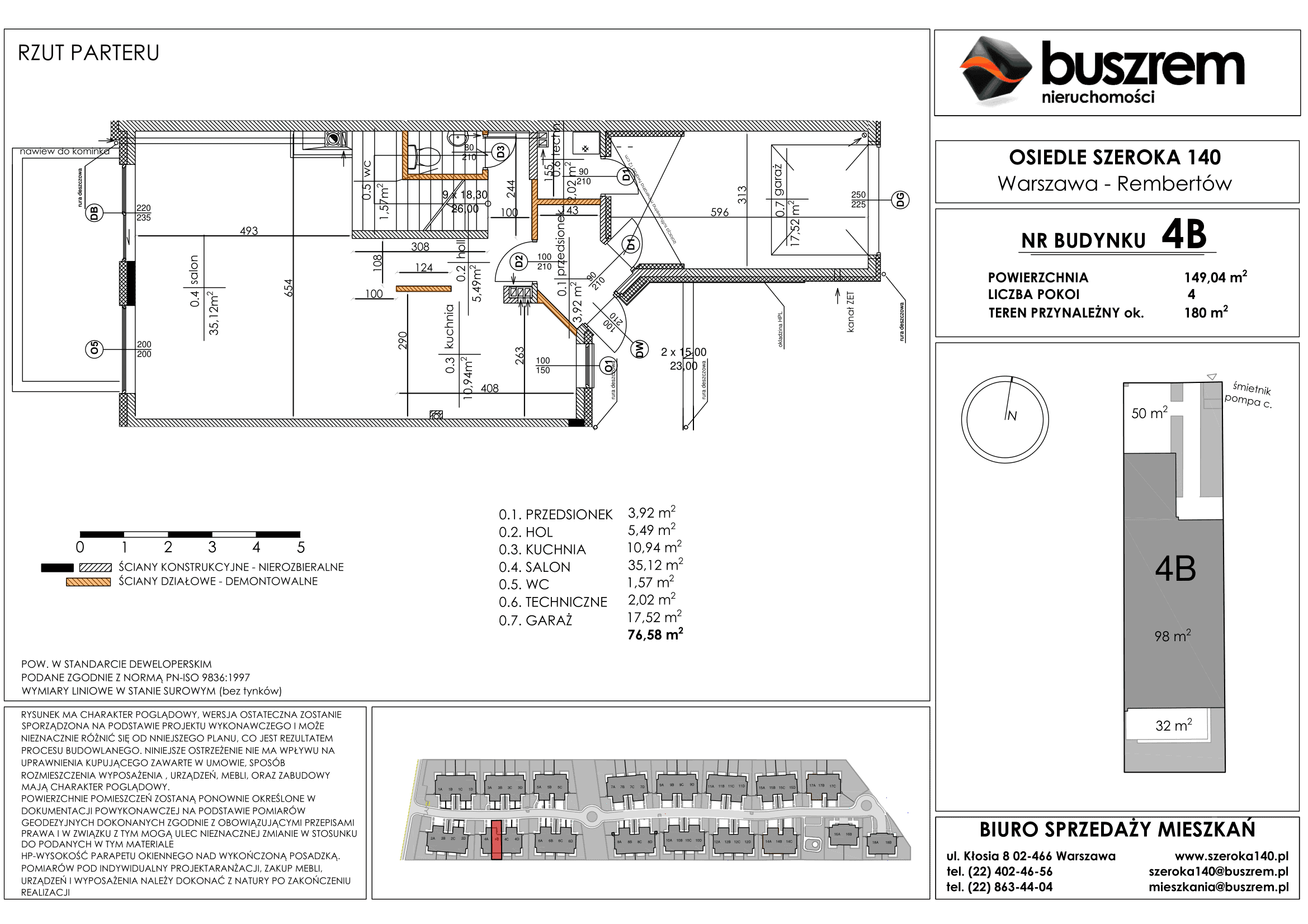 Dom 149,04 m², oferta nr 4B, Osiedle Szeroka 140, Warszawa, Rembertów, ul. Szeroka 140-idx