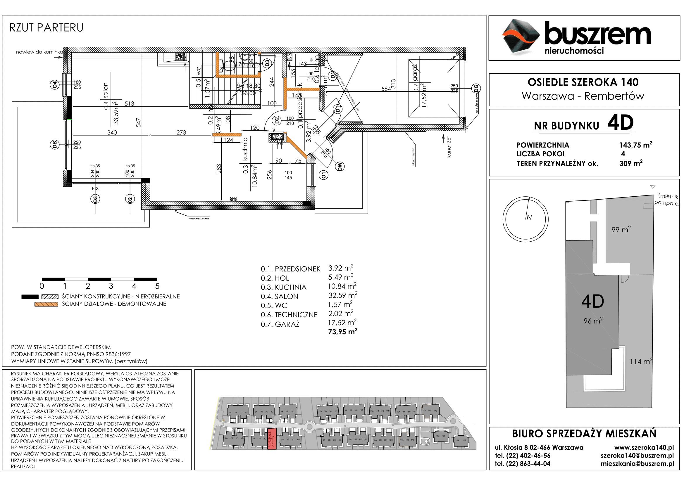 Dom 143,75 m², oferta nr 4D, Osiedle Szeroka 140, Warszawa, Rembertów, ul. Szeroka 140-idx