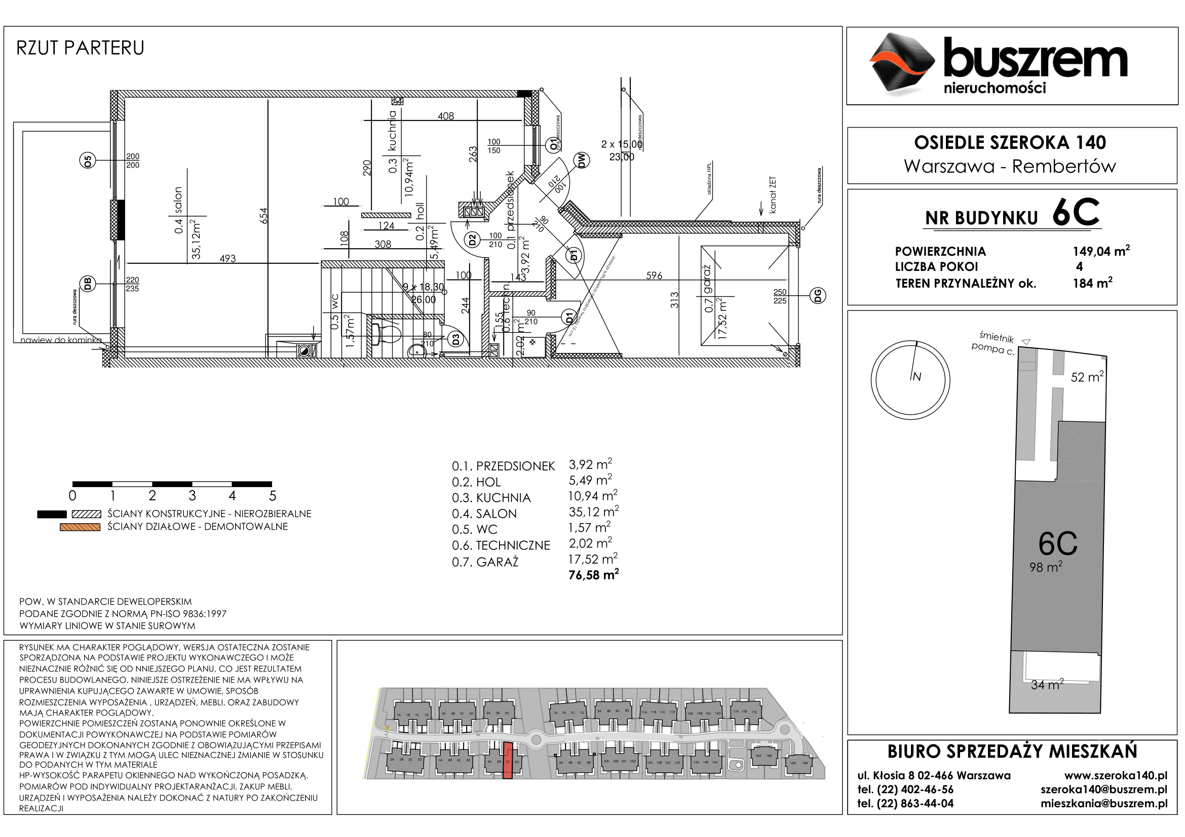 Dom 149,04 m², oferta nr 6C, Osiedle Szeroka 140, Warszawa, Rembertów, ul. Szeroka 140-idx