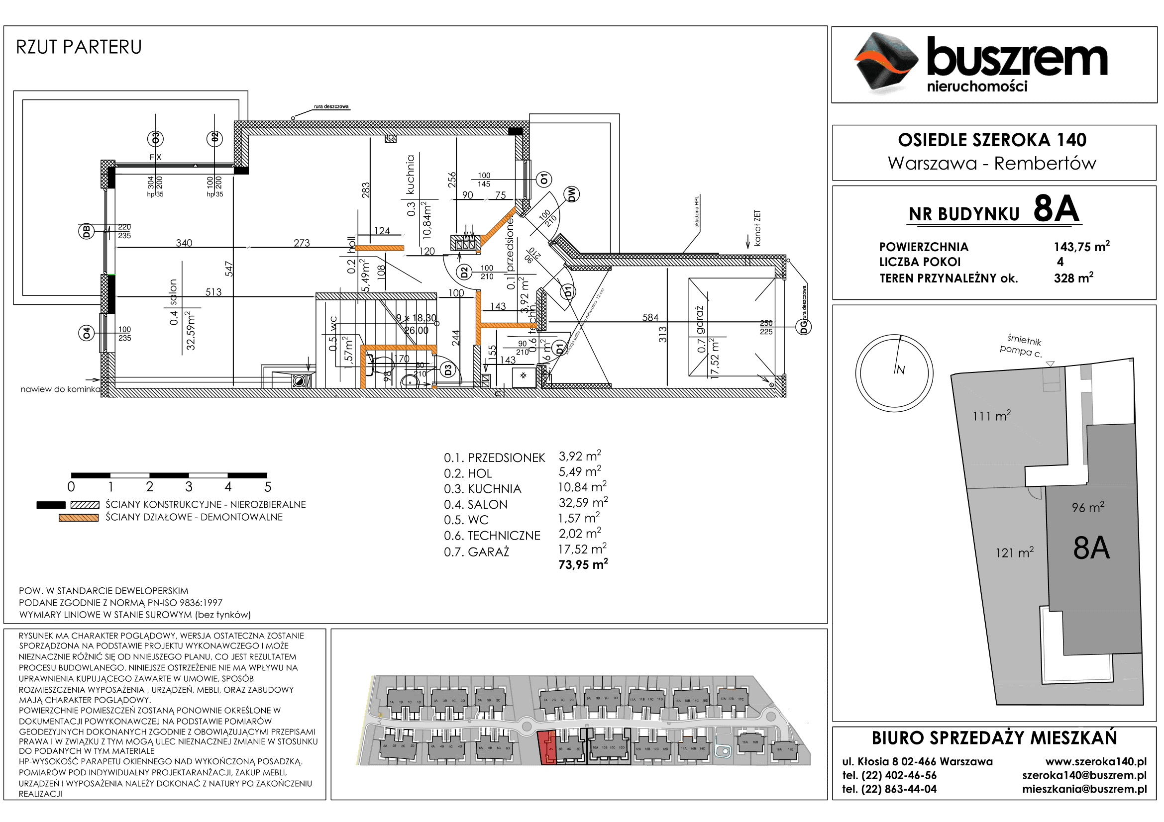 Dom 143,75 m², oferta nr 8A, Osiedle Szeroka 140, Warszawa, Rembertów, ul. Szeroka 140-idx