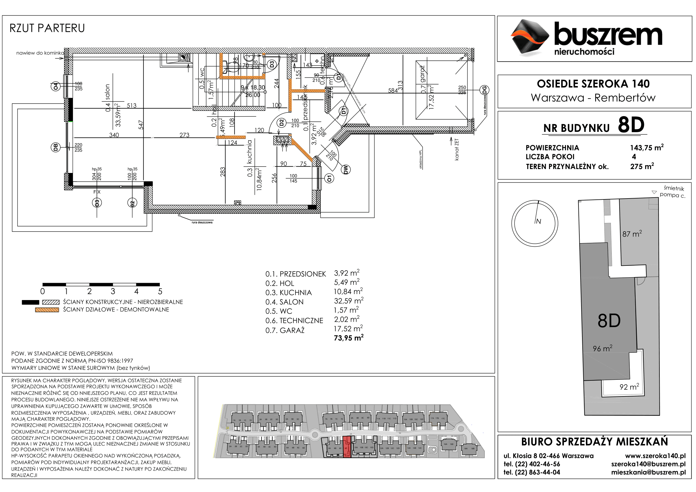 Dom 143,75 m², oferta nr 8D, Osiedle Szeroka 140, Warszawa, Rembertów, ul. Szeroka 140-idx