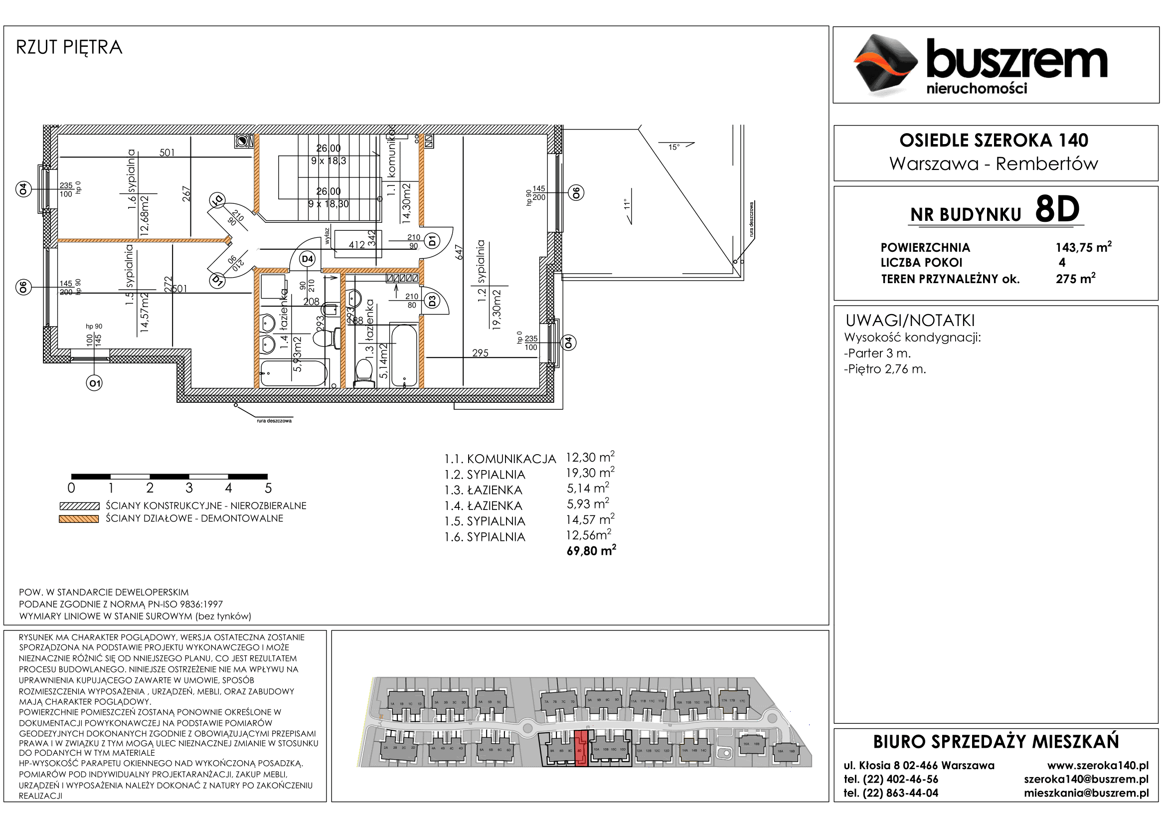 Dom 143,75 m², oferta nr 8D, Osiedle Szeroka 140, Warszawa, Rembertów, ul. Szeroka 140-idx