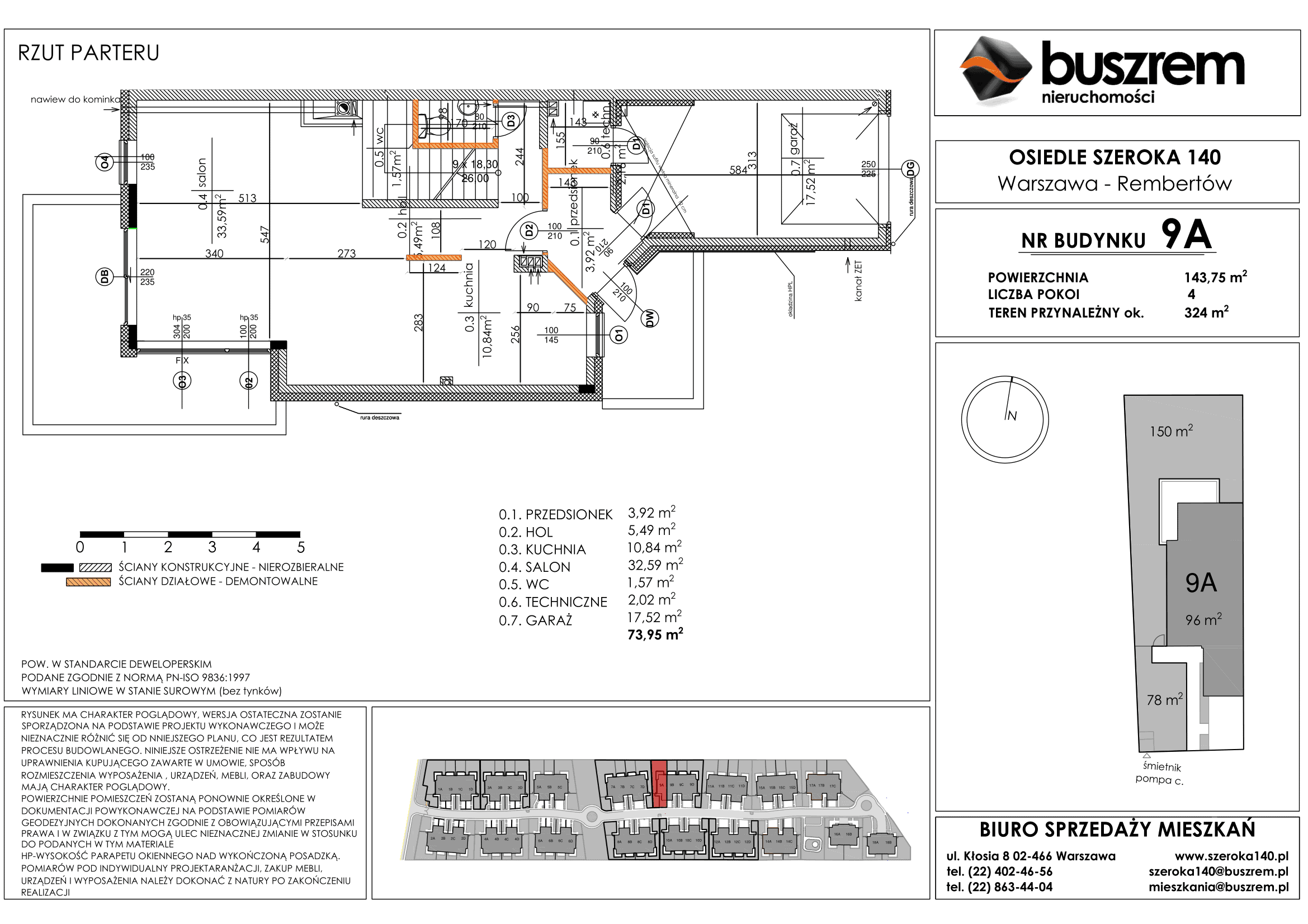 Dom 143,75 m², oferta nr 9A, Osiedle Szeroka 140, Warszawa, Rembertów, ul. Szeroka 140-idx