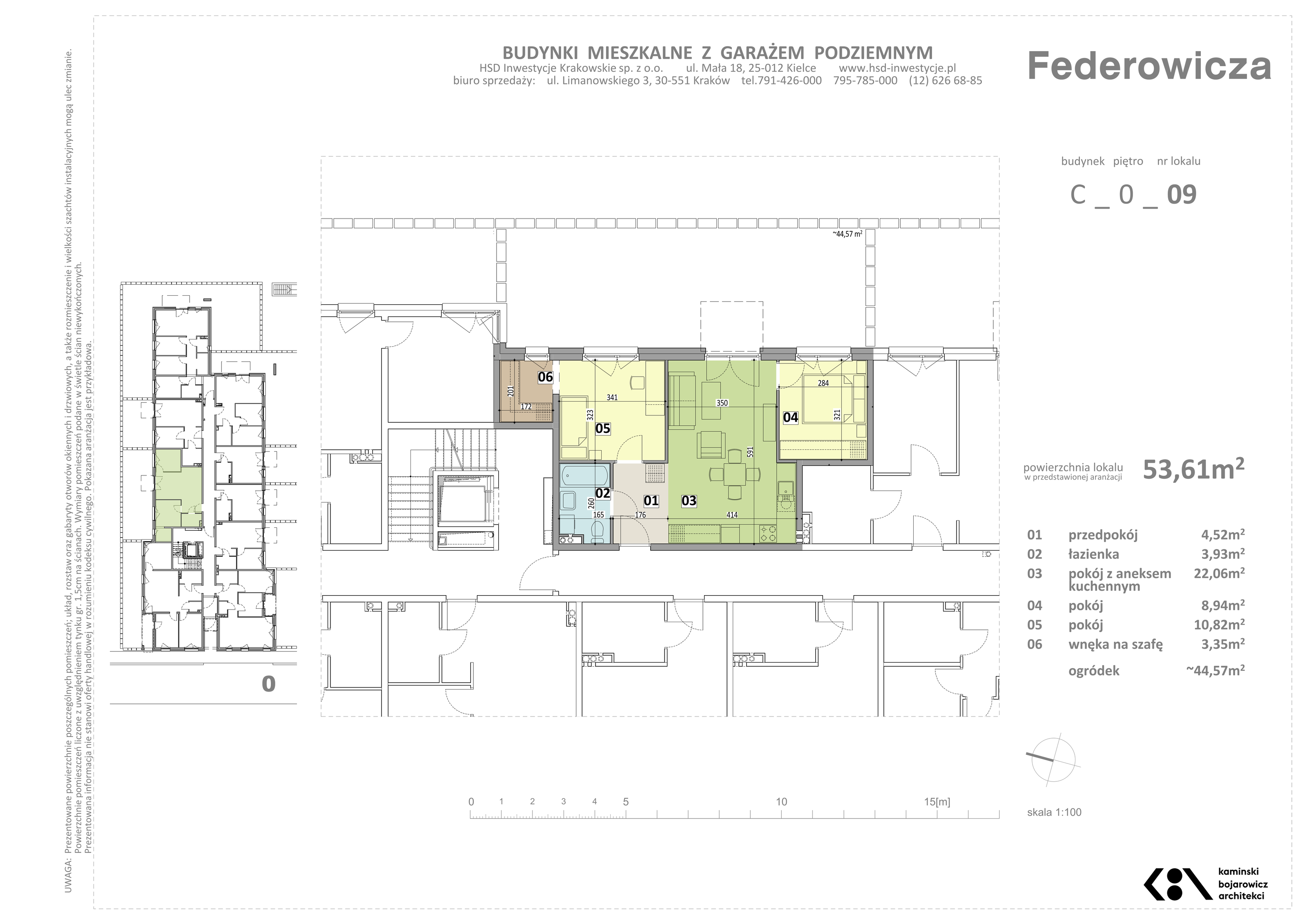 Mieszkanie 53,61 m², parter, oferta nr C/9, Federowicza – Ruczaj Park, Kraków, Dębniki, Skotniki, ul. Federowicza-idx