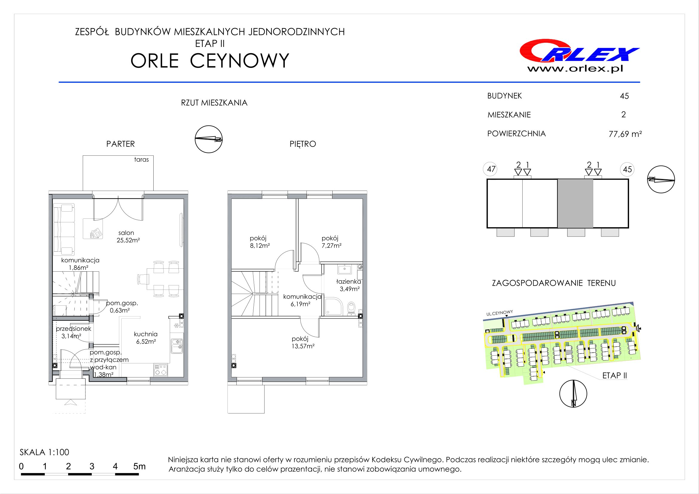 Dom 77,69 m², oferta nr 45/2, Orle, Orle, ul. Ceynowy-idx