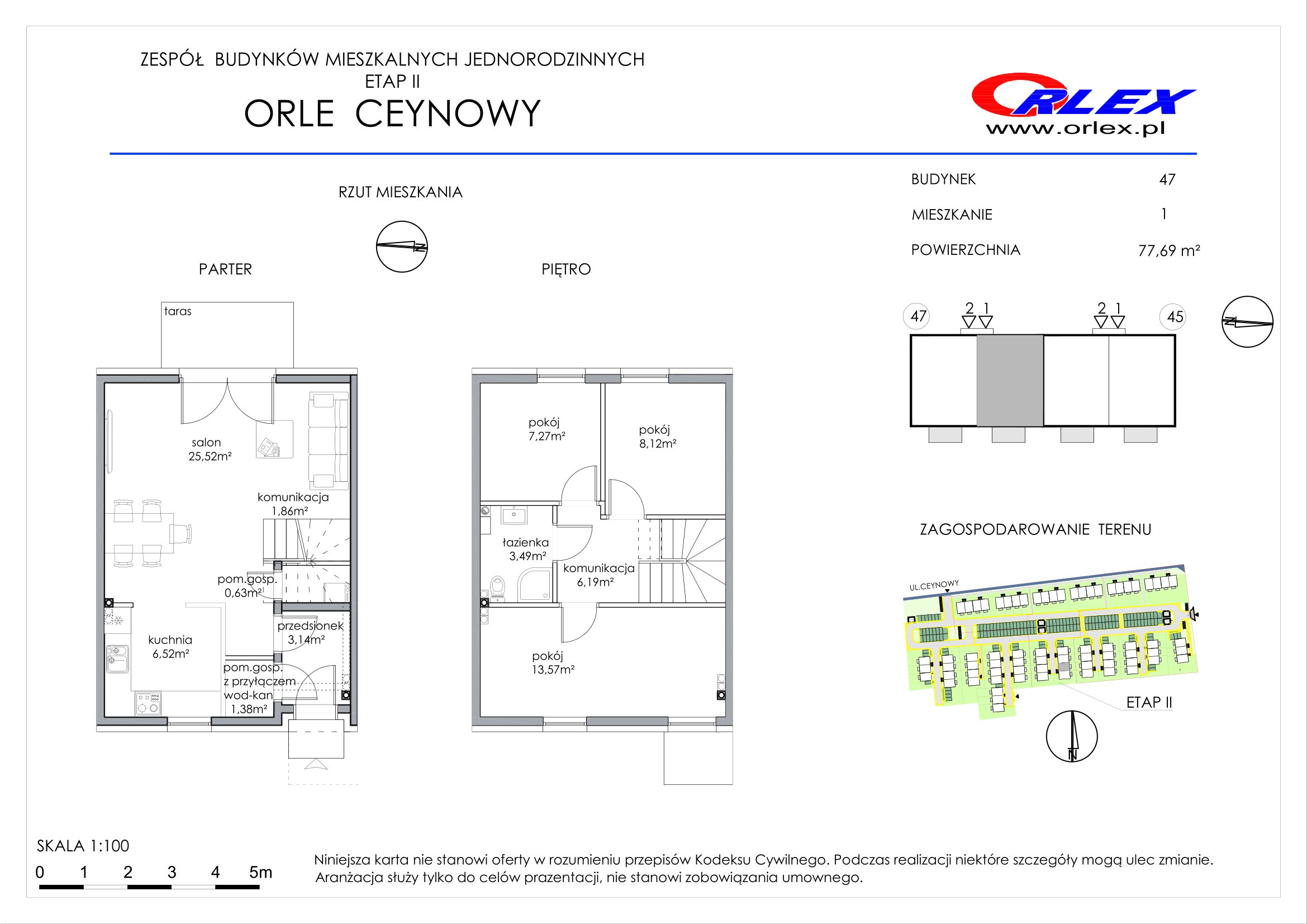 Dom 77,69 m², oferta nr 47/1, Orle, Orle, ul. Ceynowy-idx